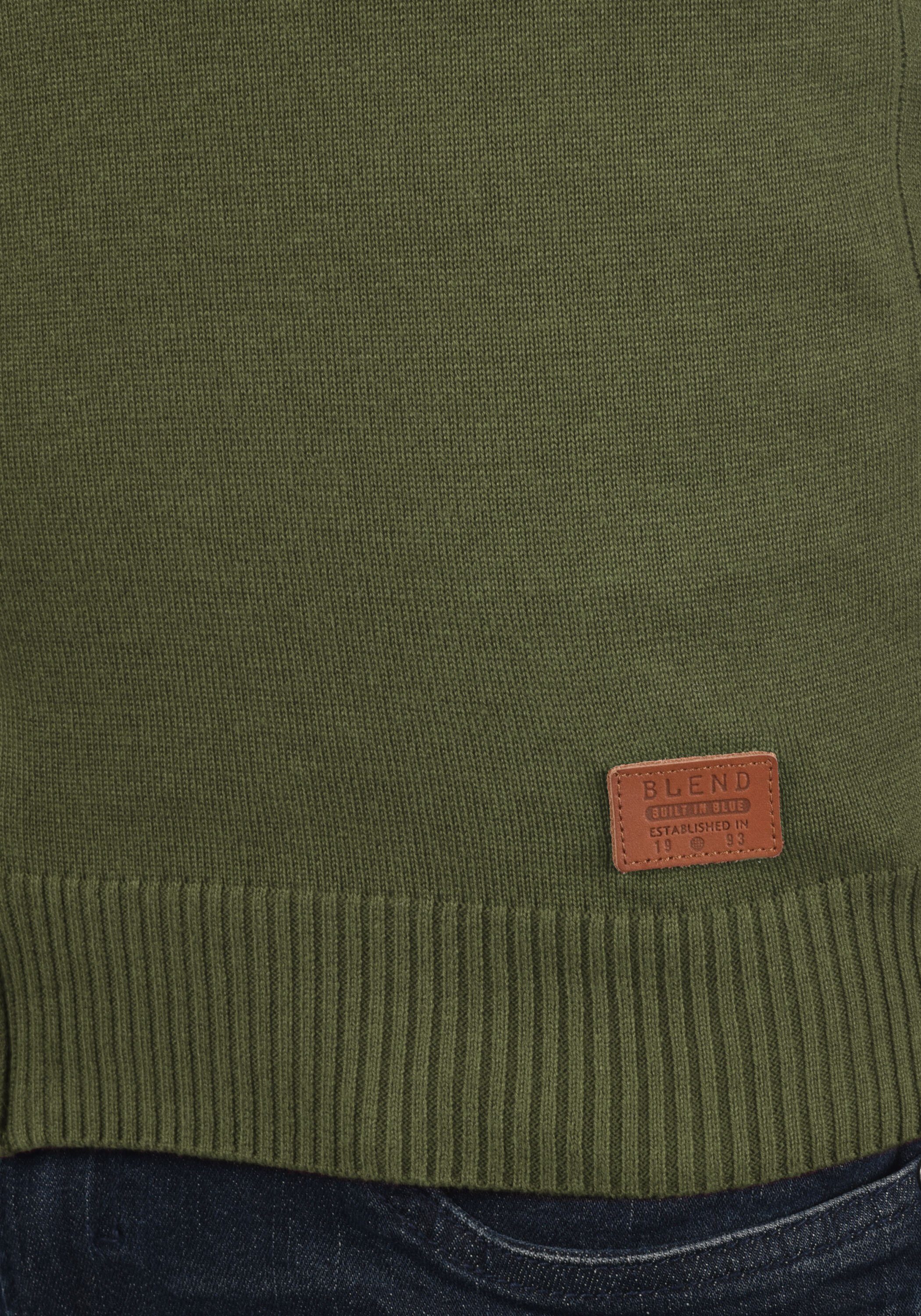 Blend Troyer BHRobin Strickpullover mit hochabschließendem Kragen
