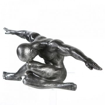 GILDE Dekoobjekt, Grosse repraesentative Figur Athlet Skulptur als Kunstobjekt Mo
