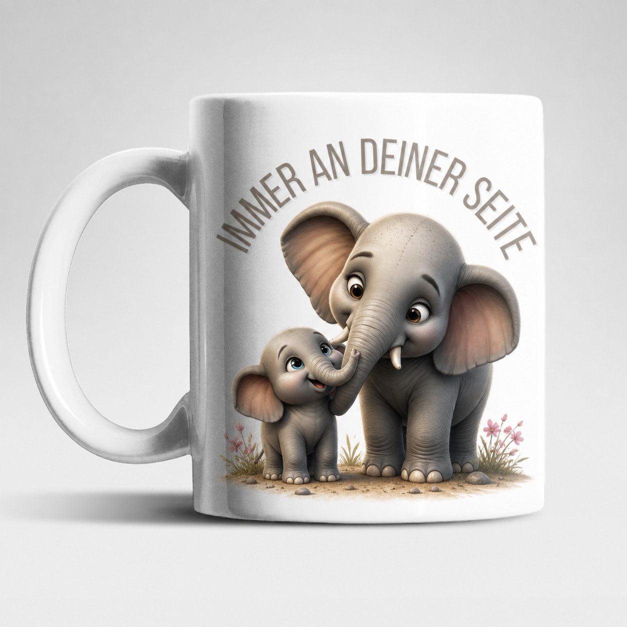 WS-Trend Tasse Immer an deiner Seite Tasse 325 ml Keramik Tiermotiv 3D, Keramik, 10 Motive zur Wahl