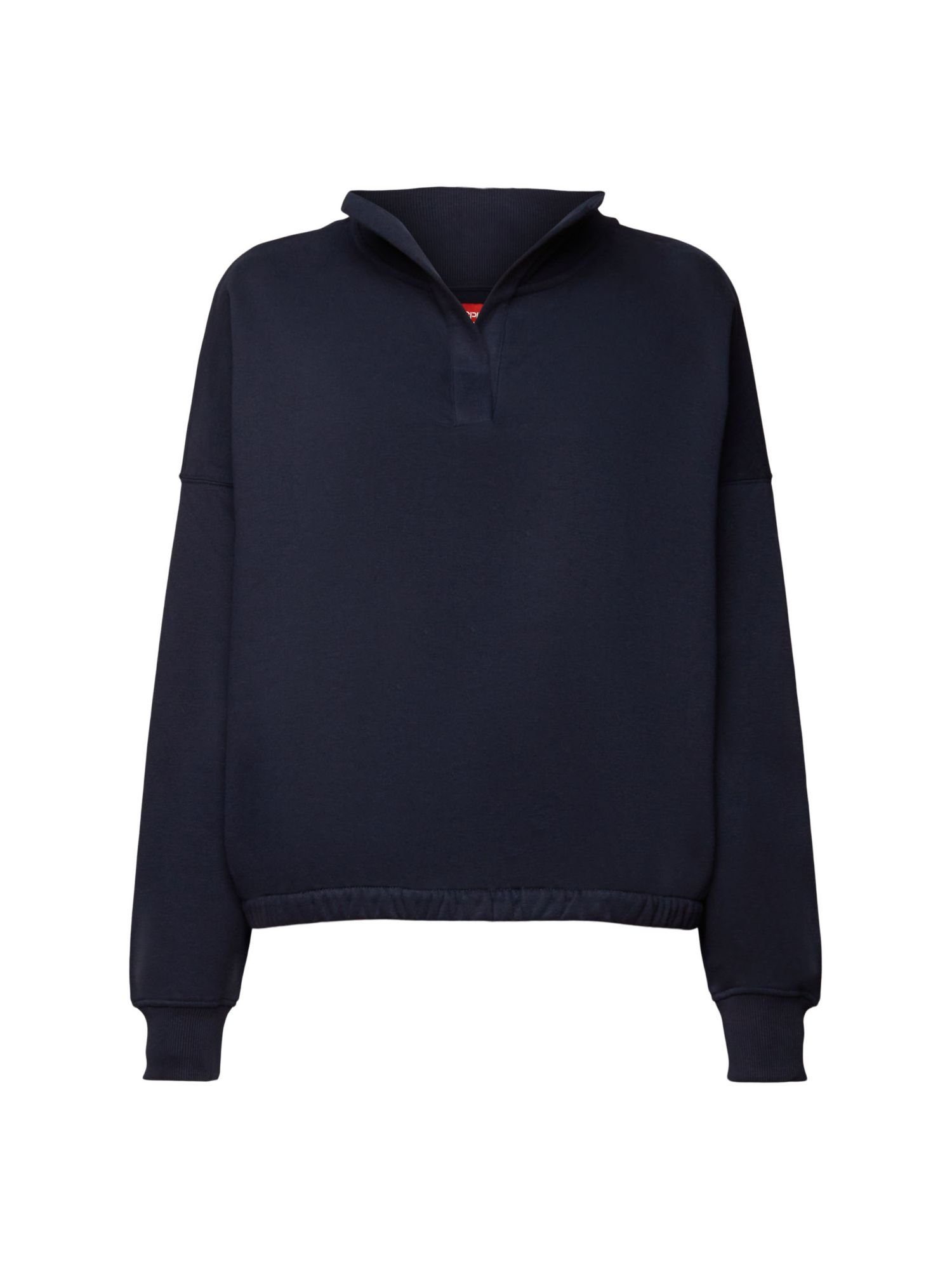 Esprit Sweatshirt Pullover aus Fleece (1-tlg) NAVY