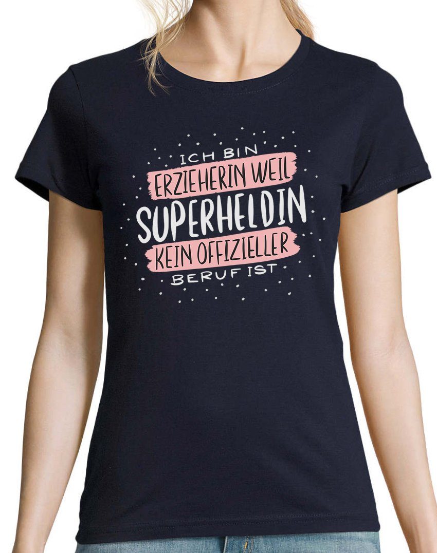 Youth Designz T-Shirt Beste Erzieherin Superheldin günstig online kaufen