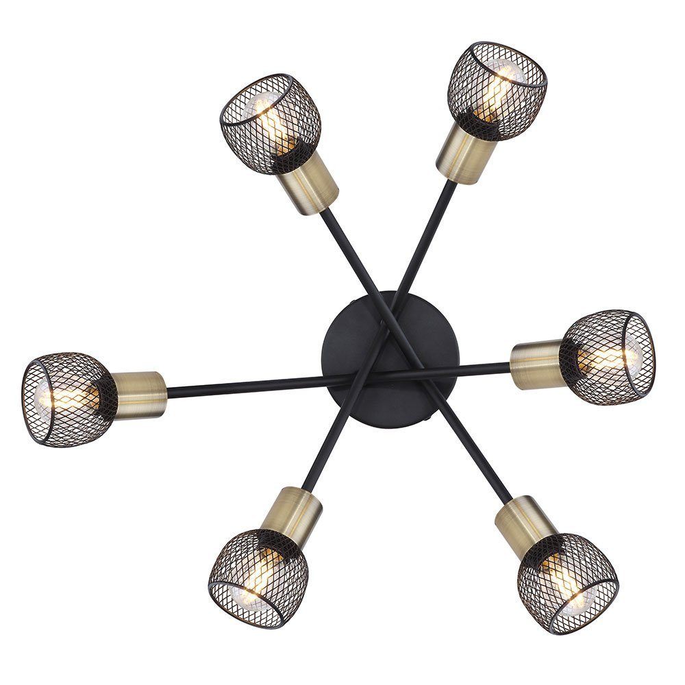 etc-shop LED Deckenspot, Leuchtmittel Deckenlampe inklusive, Spotstrahler Metallgeflecht aus Esszimmerleuchte nicht Schirme
