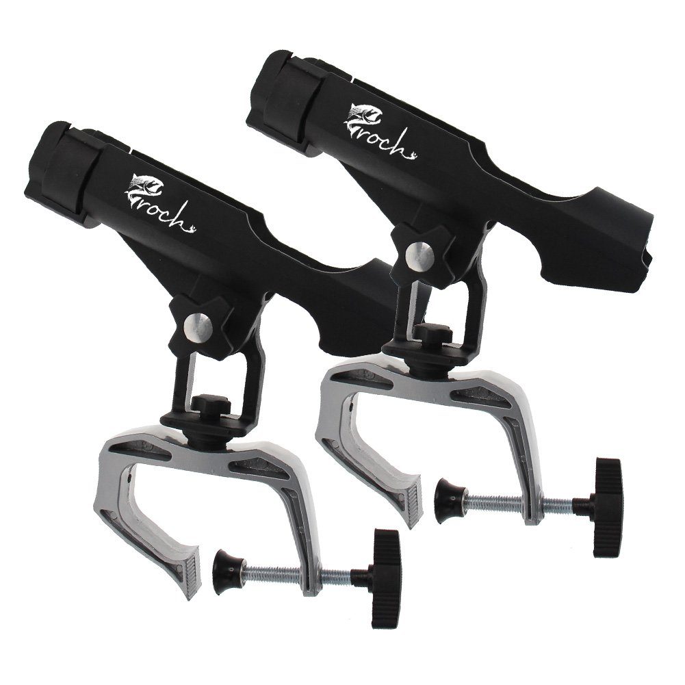 Croch Rutenhalter Boot, (360 Grad Drehung einfach einstellbar für Boot Kajak)