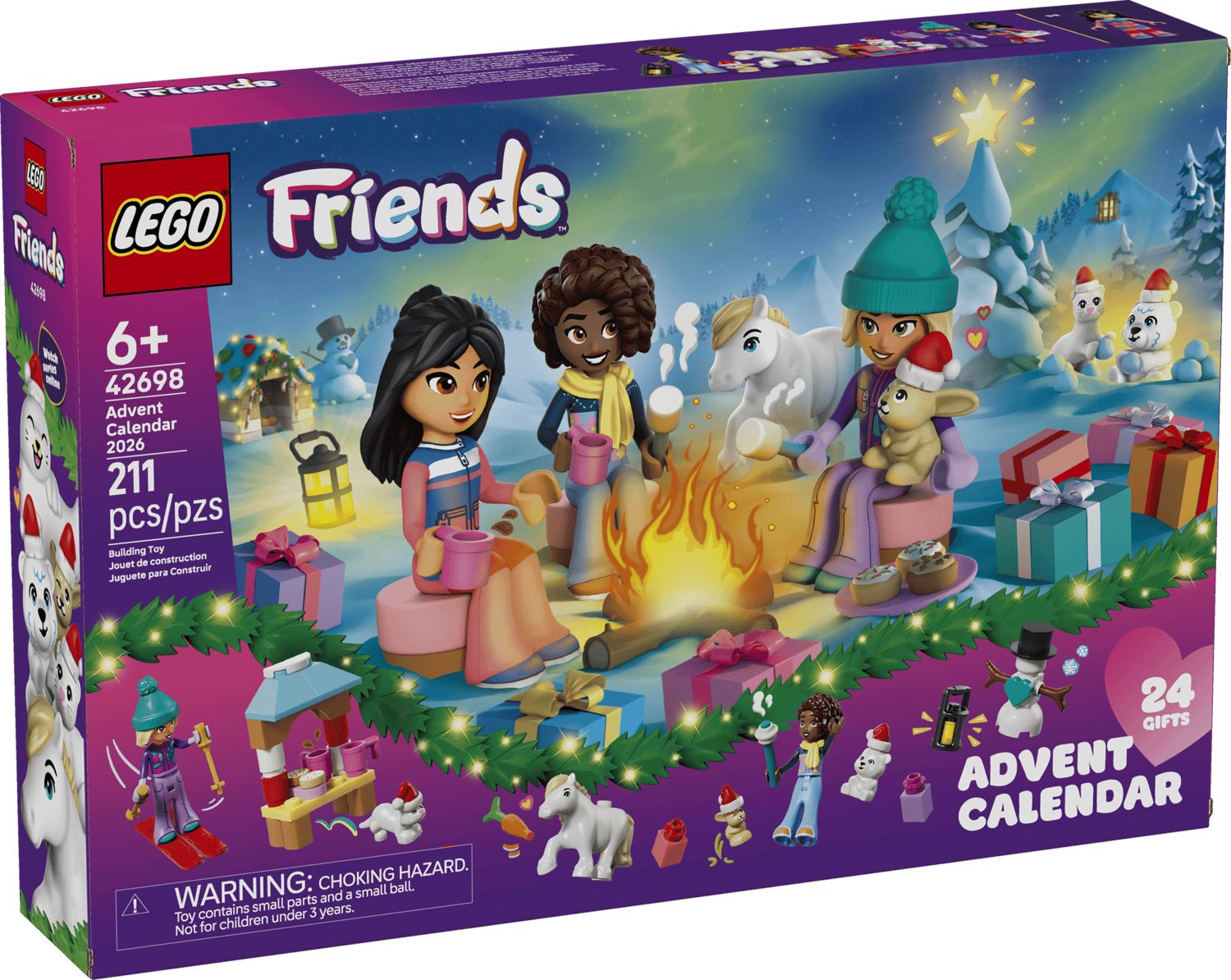 LEGO® Friends 42698 LEGO® Friends Adventskalender 2026 Spielbausteine, (Set, 211 St., Set)