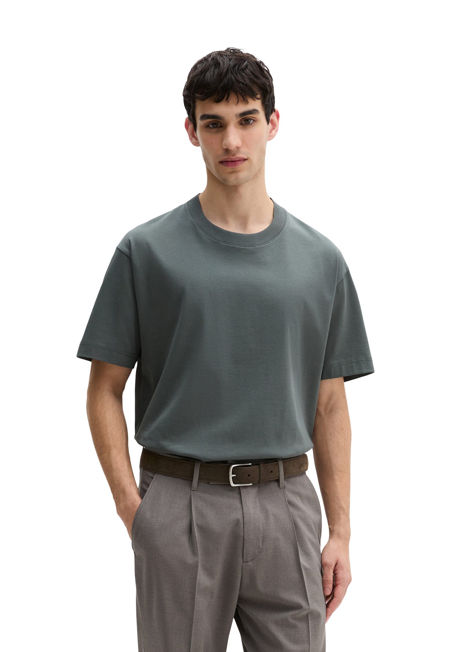 T-Shirt aus schwerem Bio-Baumwoll-Jersey