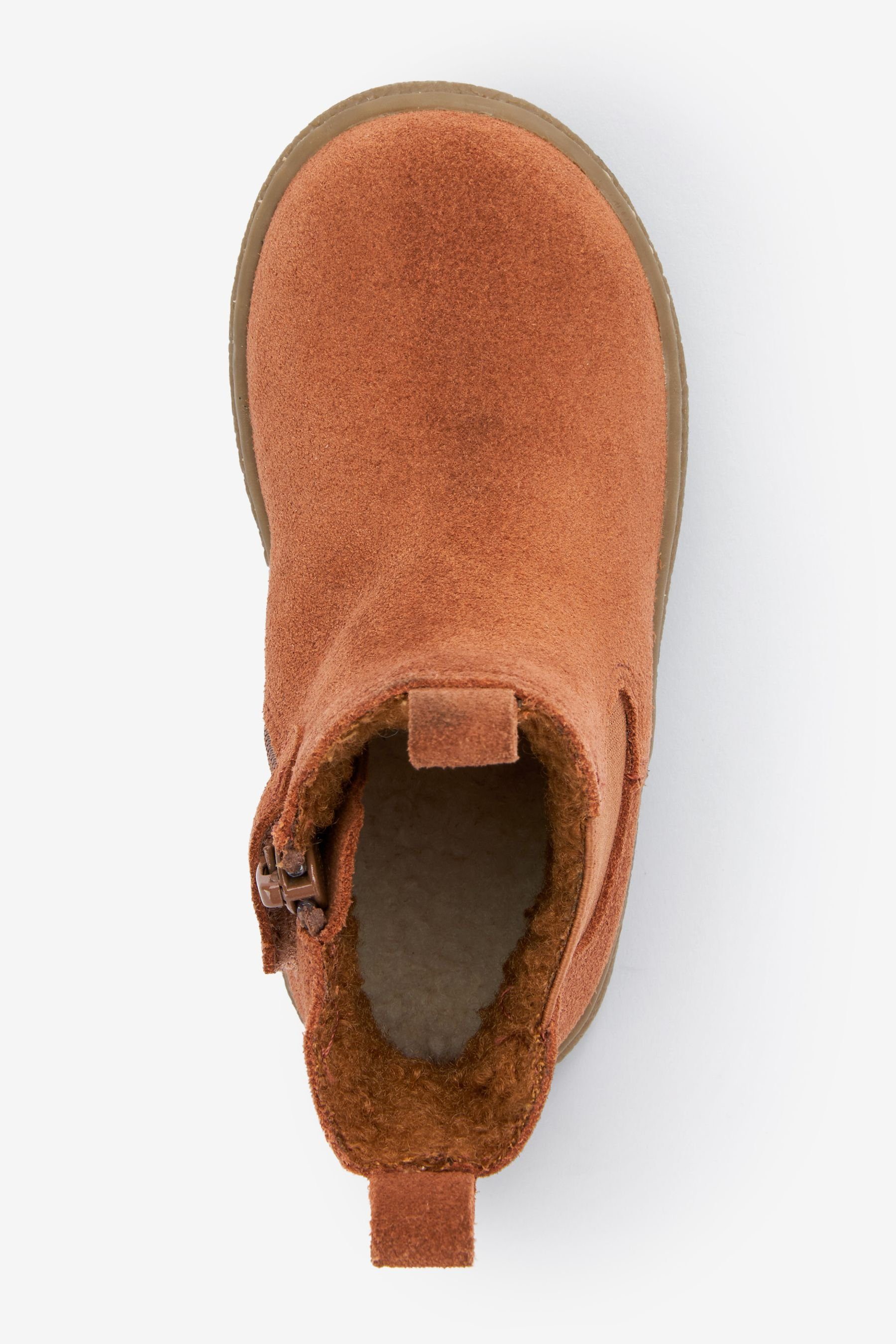 Chelseaboots Suede gefütterter (1-tlg) Brown Warm Water Chelsea-Boot Next Repellent Tan