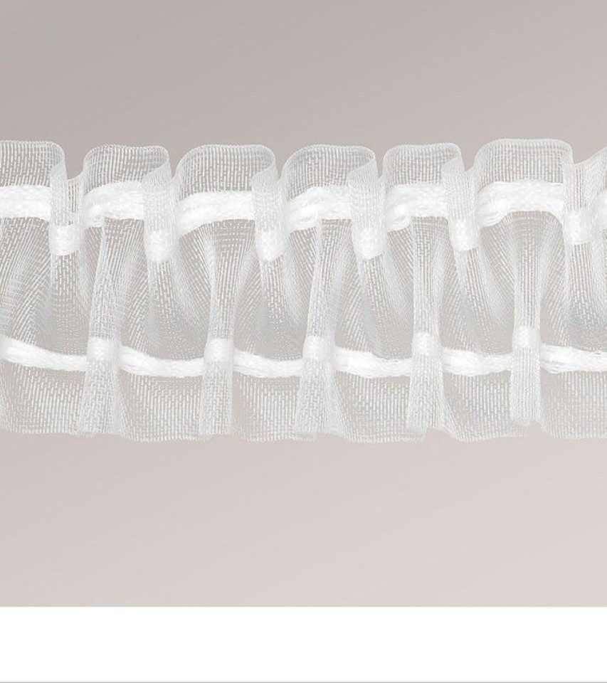 LYSEL® Gardinenbefestigungen Ersatzteile Smokband Raffverhältnis 1:2, (1-St), L 5m