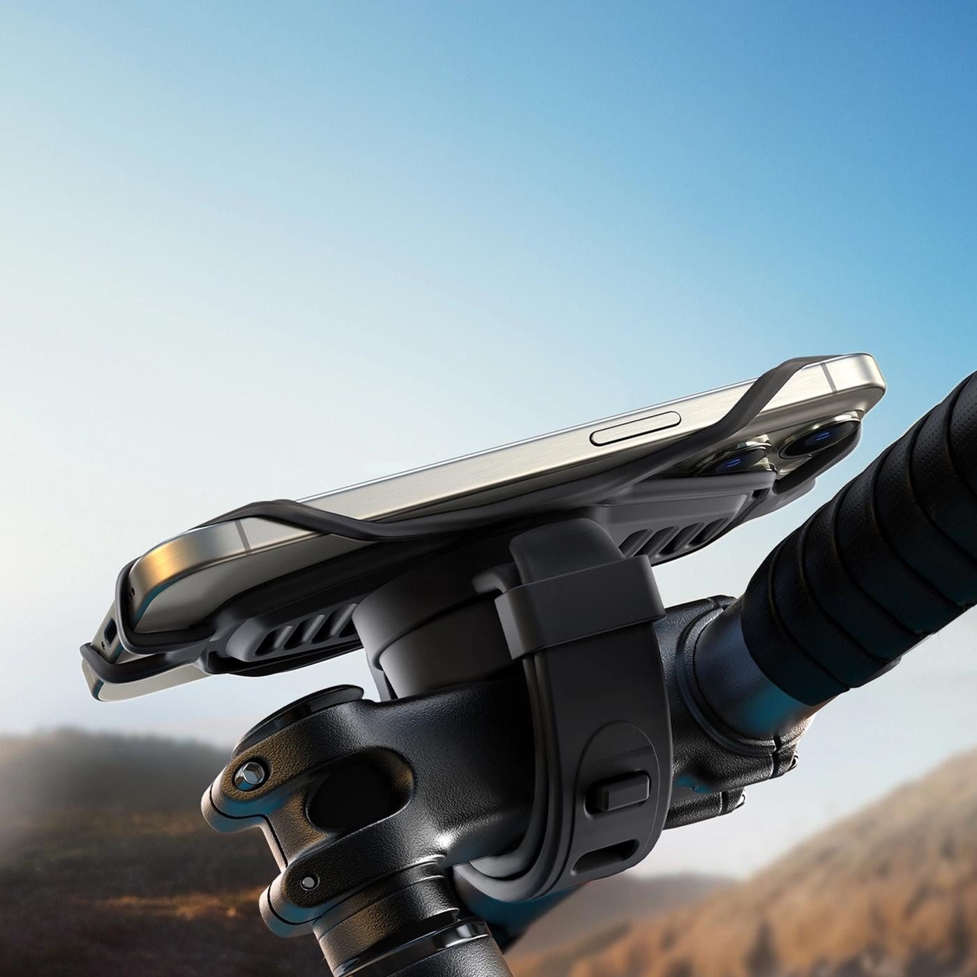 JOYROOM Mobile Phone Holder, Bicycle Mount, Handlebar Rubber Holder (up to 7 inches, Mobile Phone Bicycle Handlebar Mount, Smartphone Holder, Motorcycle Scooter)