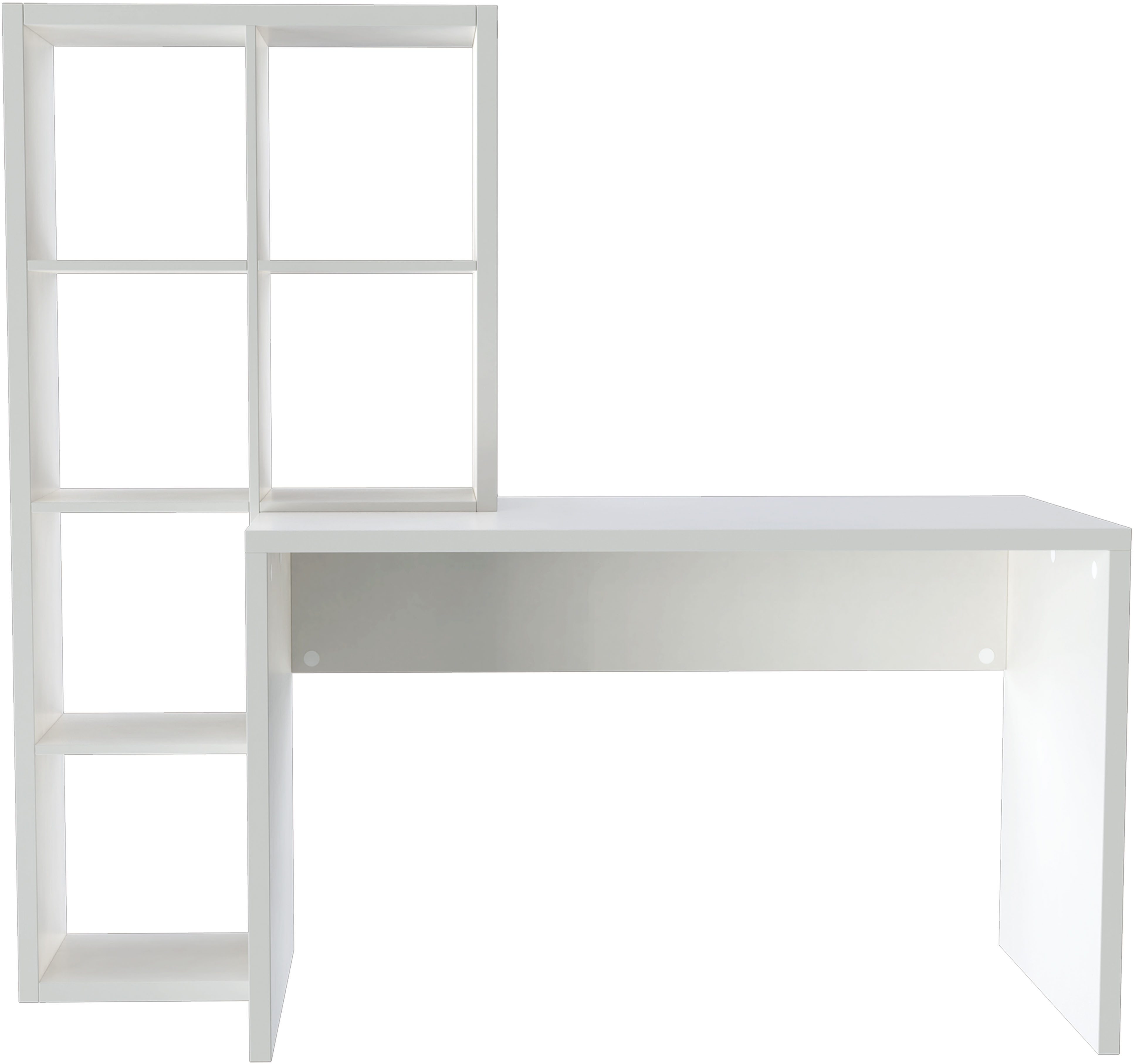 OTTO home Regal-Schreibtisch Triest, Computertisch mit Raumtrenner, Breite 156 cm, Regalelement flexibel montierbar, 6 Fächer, Tischbreite 120 cm – Bild 5 von 5