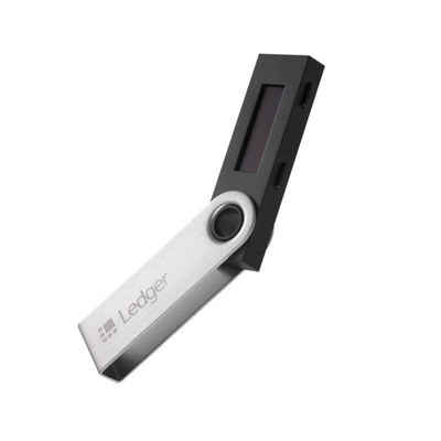 Hoopomania Ledger Nano S - Kryptowährung Hardware Wallet, Matte Black Adapter