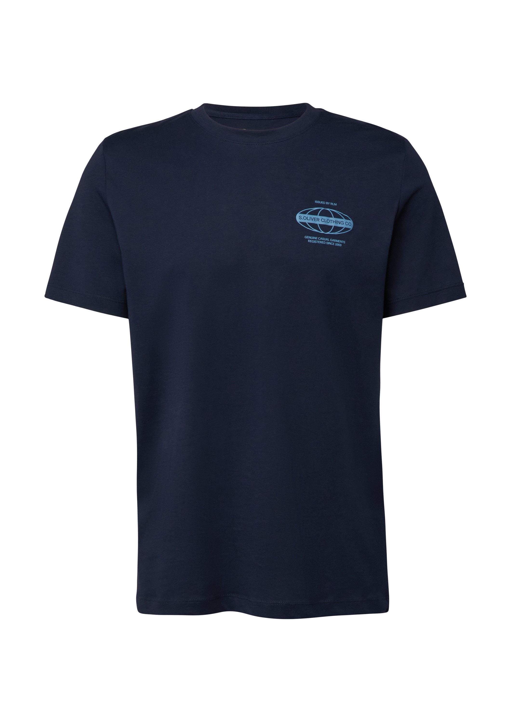 s.Oliver Kurzarmshirt T-Shirt Jersey-T-Shirt mit Frontprint günstig online kaufen
