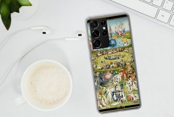 MuchoWow Handyhülle Garten der Lüste - Gemälde von Hieronymus Bosch, Phone Case, Handyhülle Samsung Galaxy S21 Ultra, Silikon, Schutzhülle
