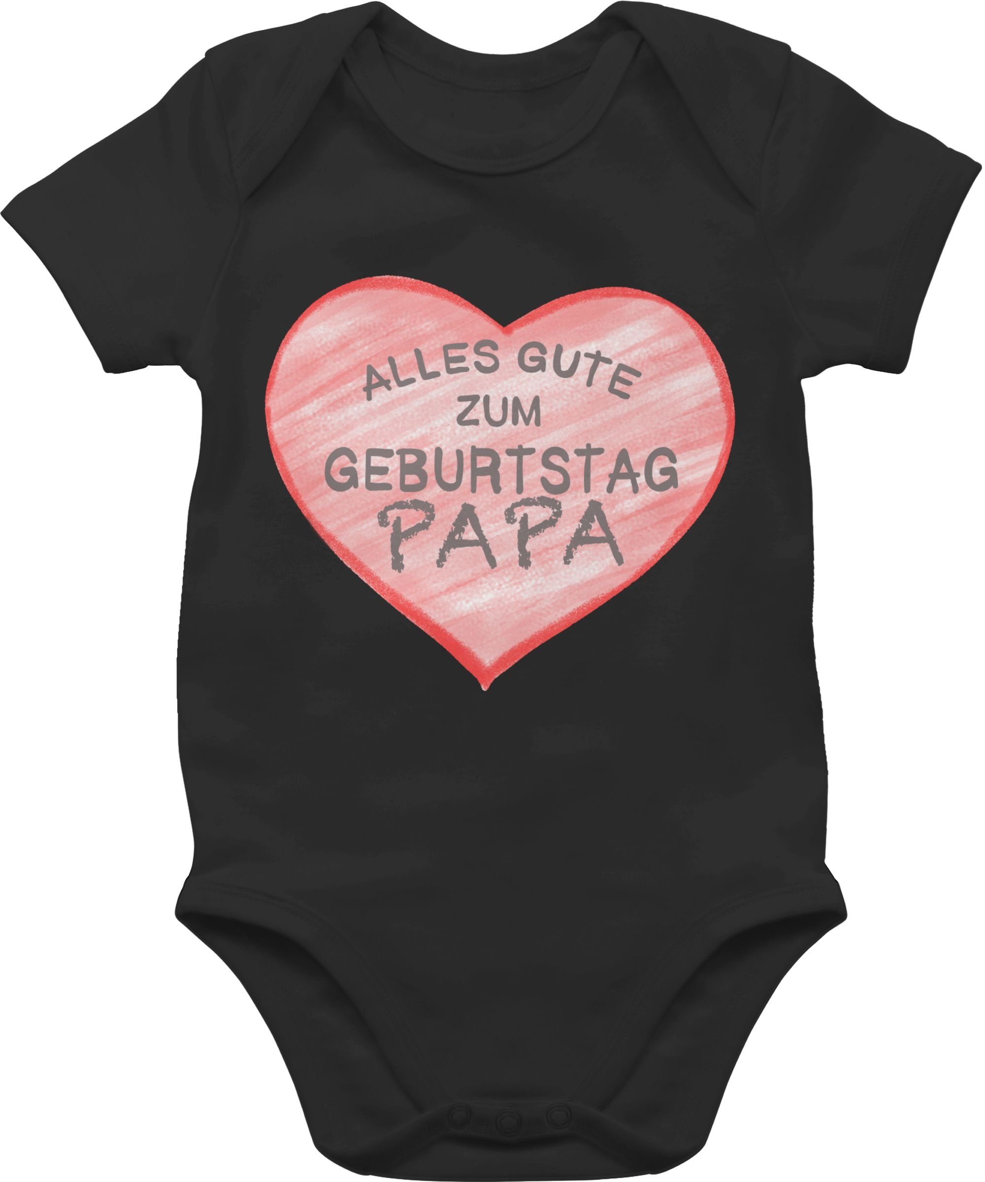 Shirtracer Papa Alles zum Baby Schwarz Geburtstag Shirtbody gute Sprüche 3