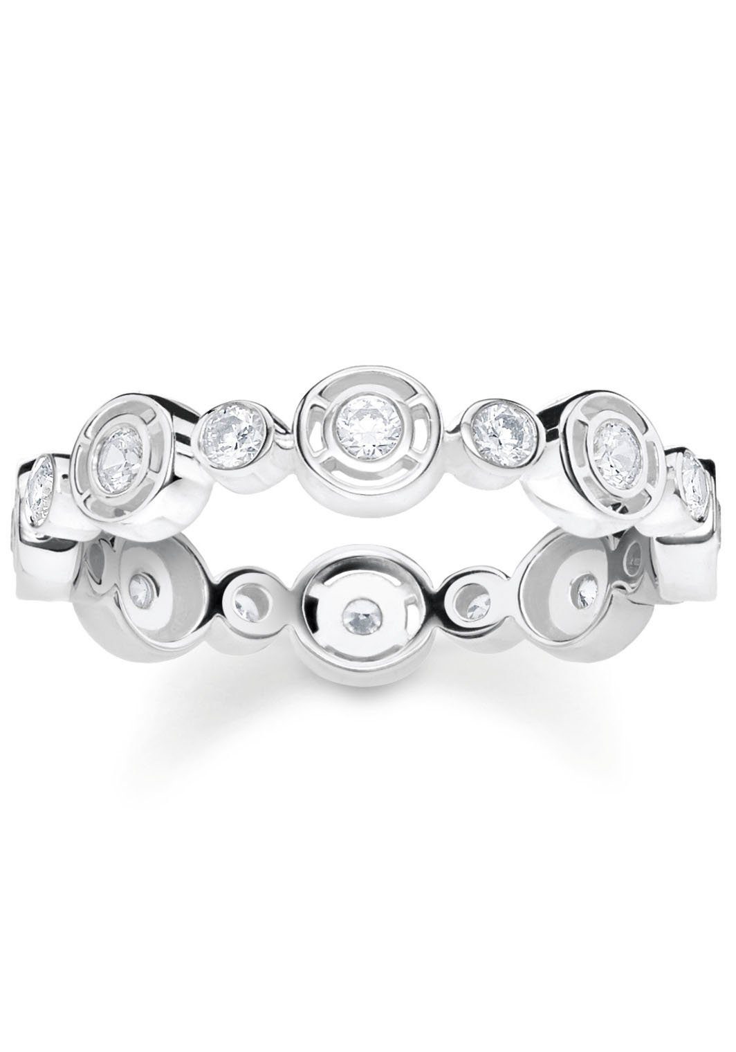 THOMAS SABO Fingerring Kreis, mit Zirkonia (synth)