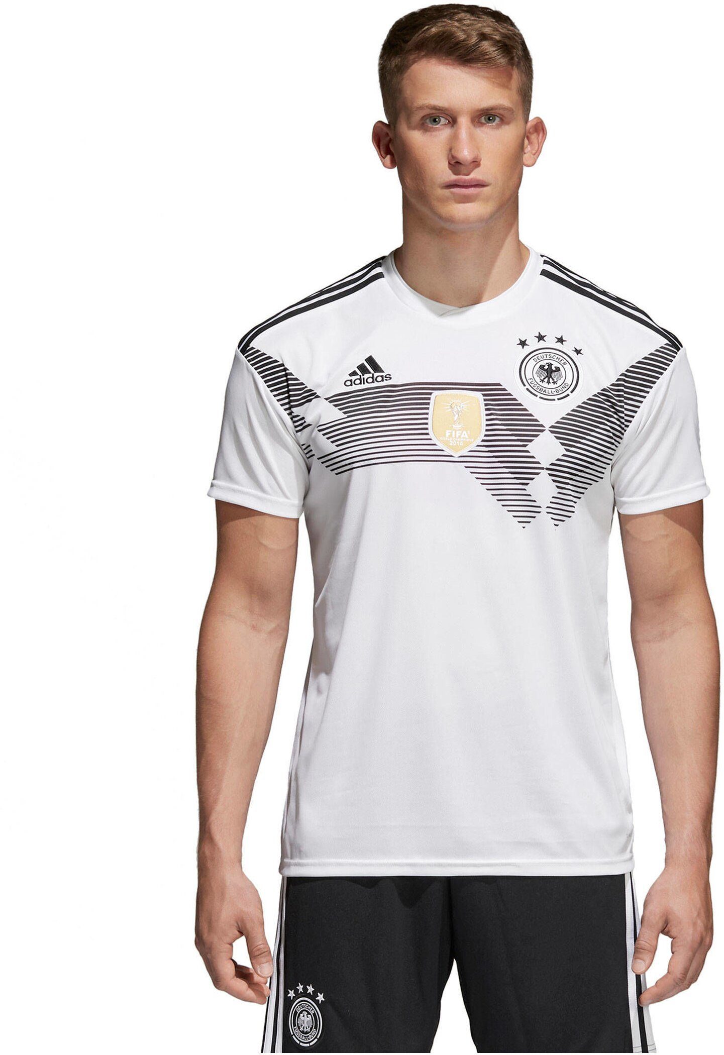 WHITE/BLACK DFB JSY Kurzarmshirt adidas Sportswear H