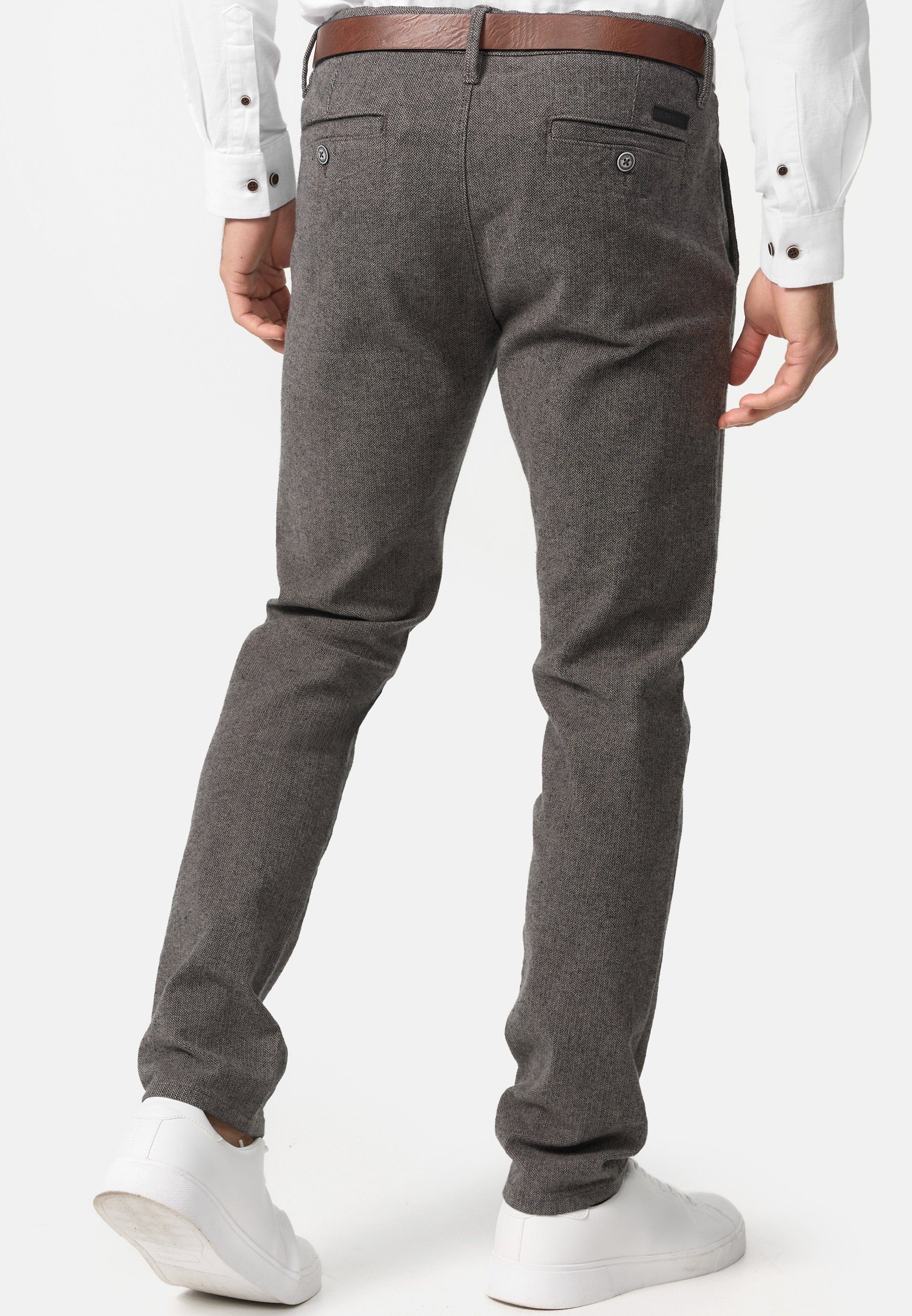 Grey INSan Chinohose Indicode Mix Bellon