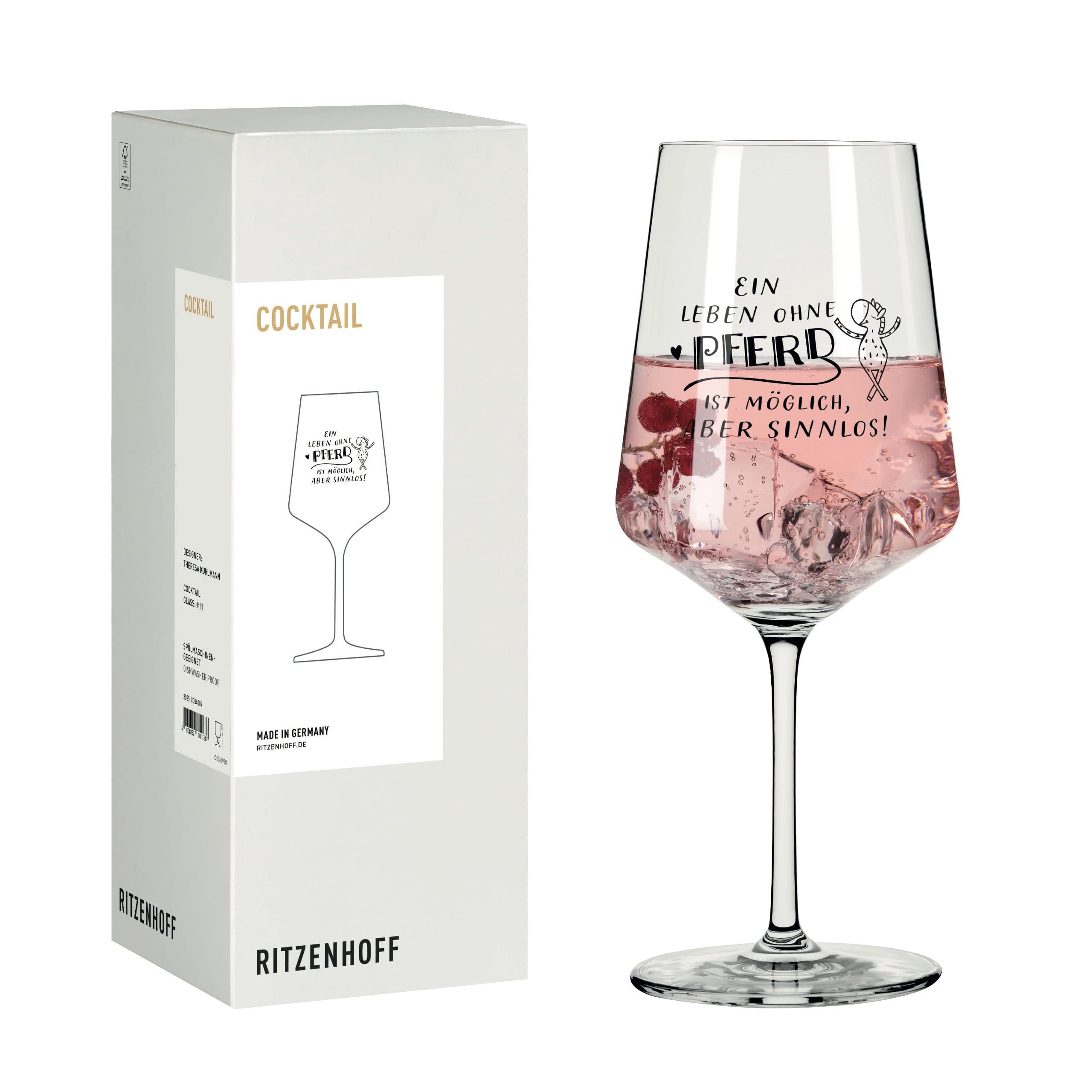 Ritzenhoff Aperitifglas Reitgold, Kristallglas