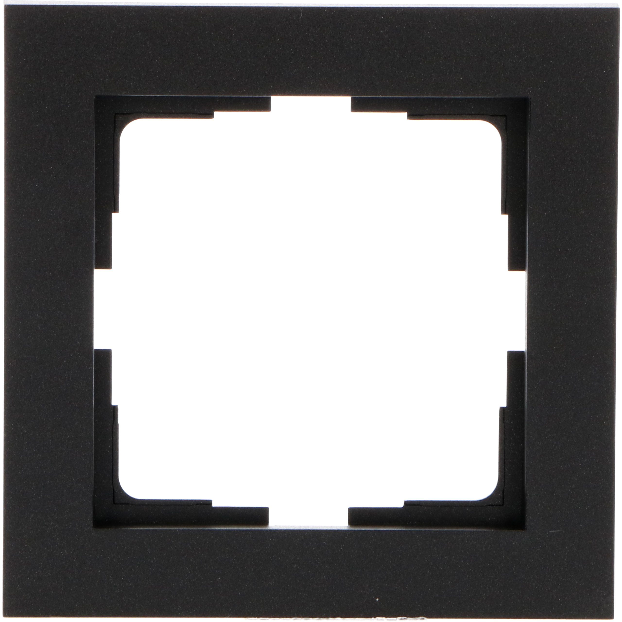 PRO Charge Steckdose 2900145 Abdeckrahmen, 1-fach für USB-Steckdose schwarz matt