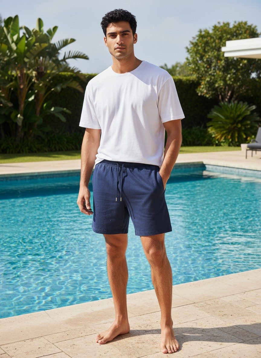 Sweatshorts, kurze Hose Herren, Baumwolle Shorts