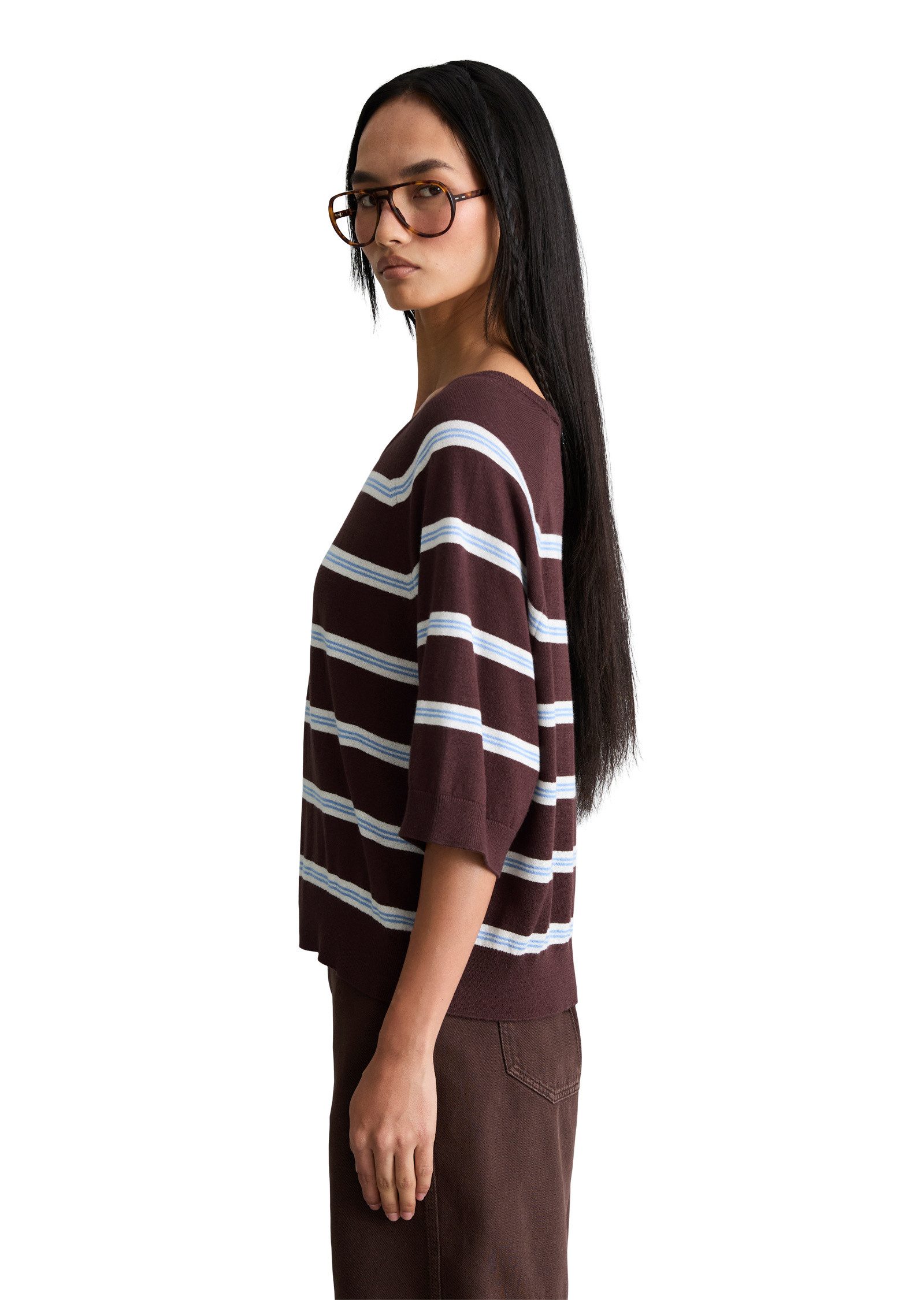 Marc O'Polo DENIM Strickpullover aus weichem Organic-Cotton-Modal-Mix
