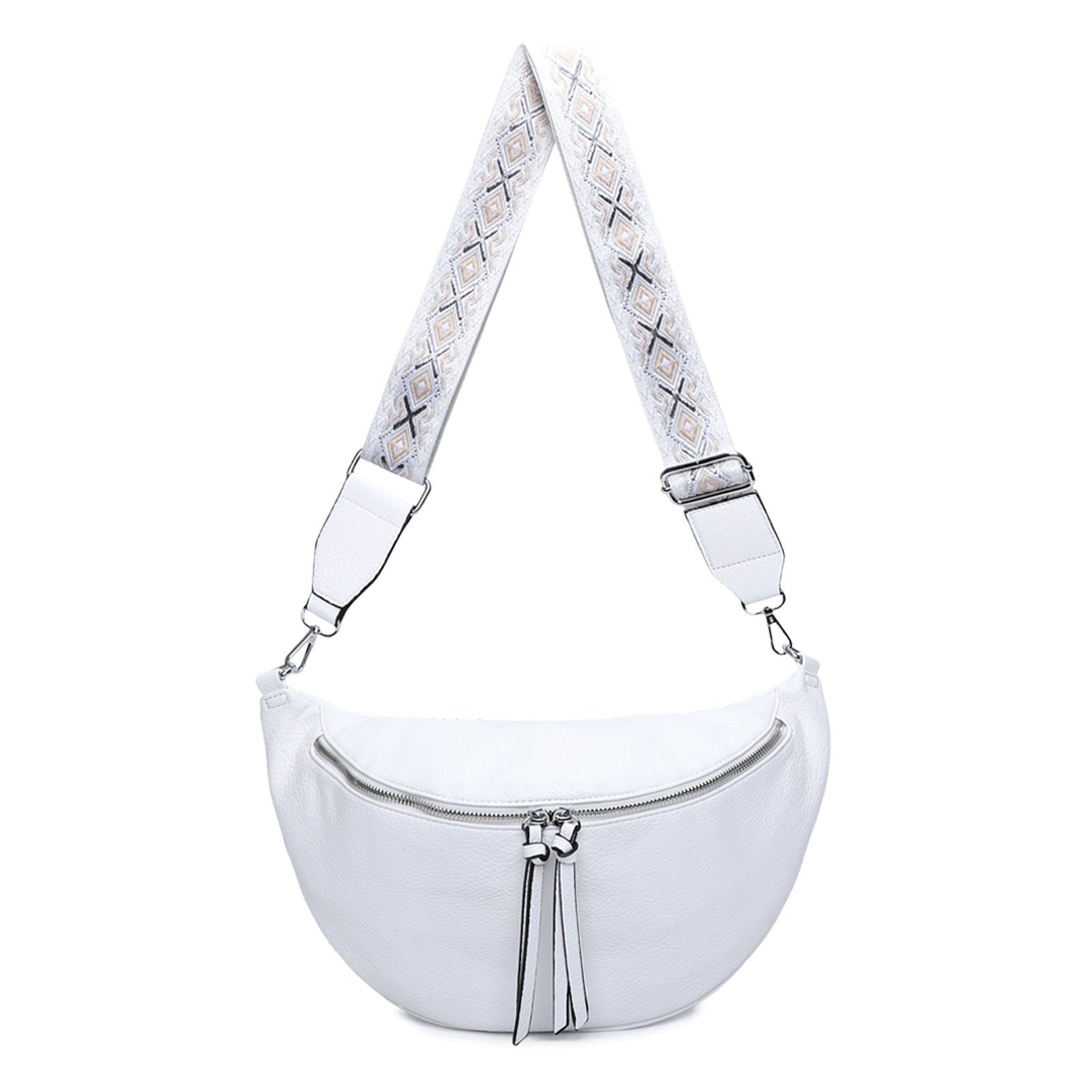 EAAKIE Gürteltasche Umhängetasche Crossbody-Bag Kunstleder Gürteltasche Schultertasche