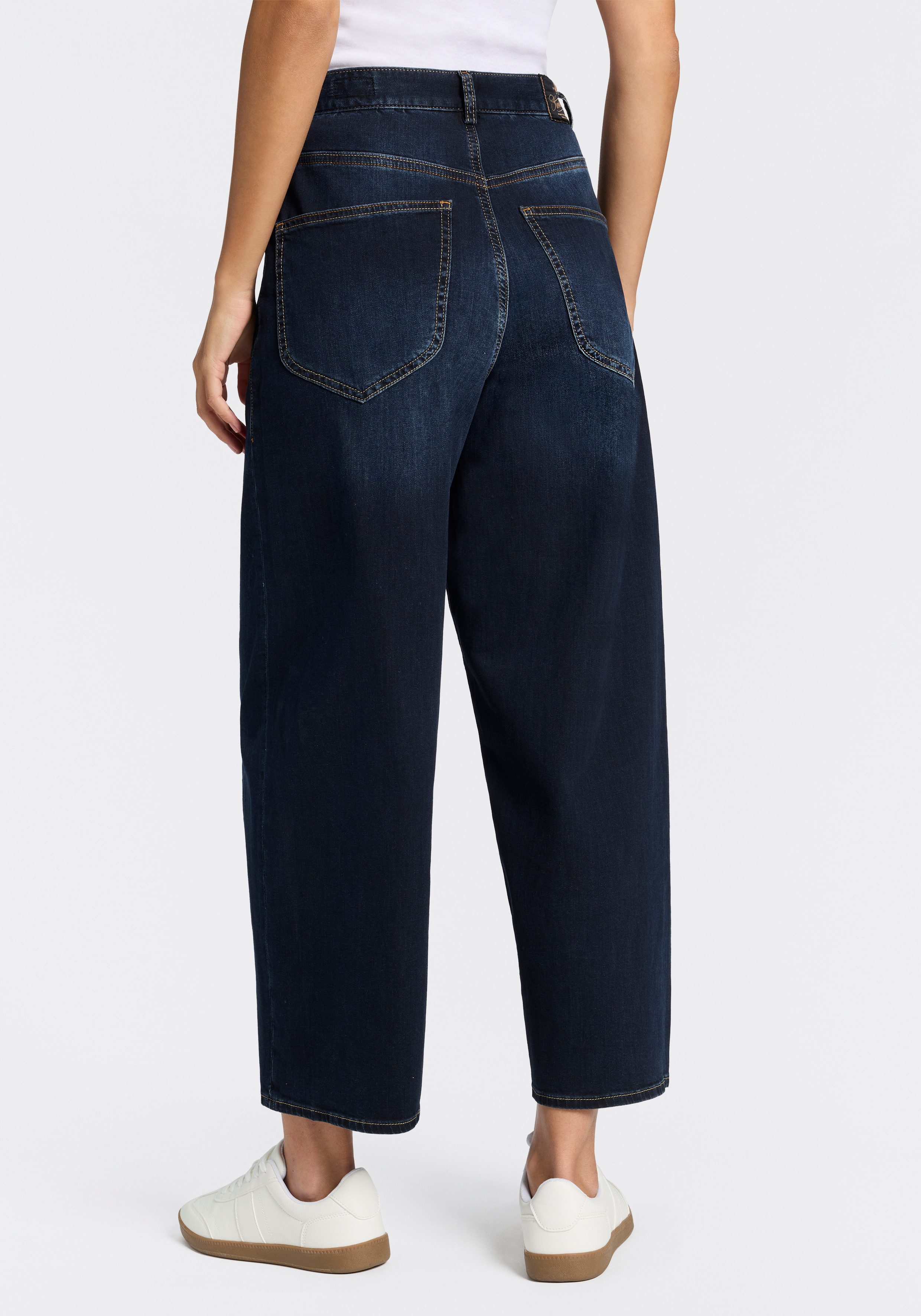 Herrlicher Loose-fit-Jeans Meryll Denim Light O-Shape mit aufgesetzten Taschen