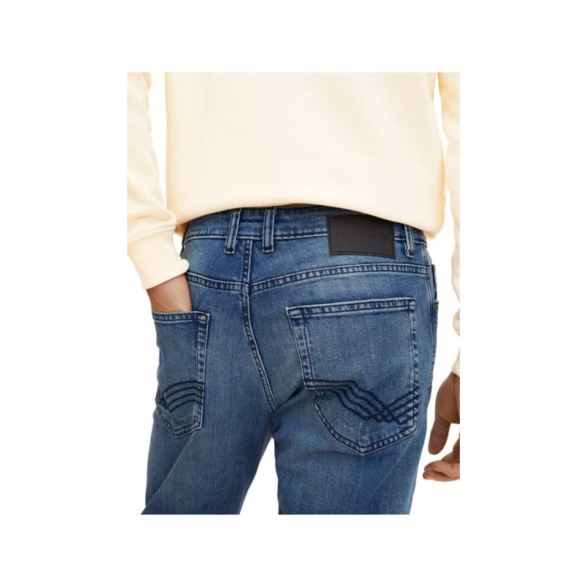 TAILOR 5-Pocket-Jeans TOM (1-tlg) mittel-grau