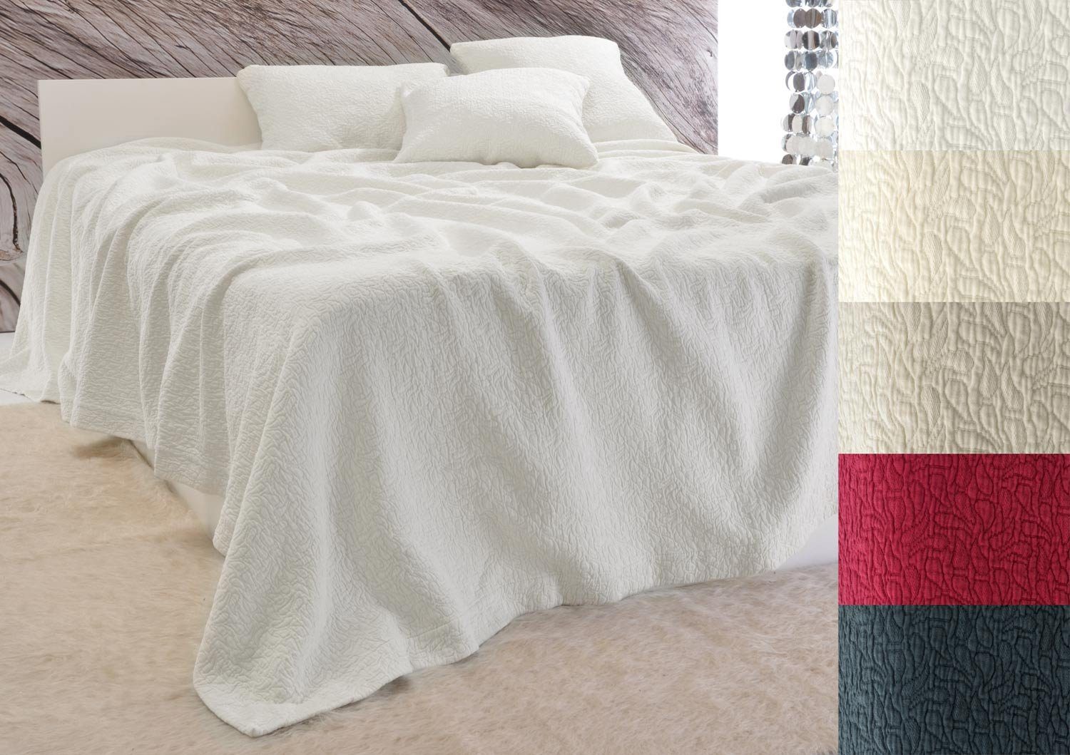 Wohnen und Accessoires GmbH & Co. KG Bettüberwurf Tagesdecke Estoril - Paisley Muster