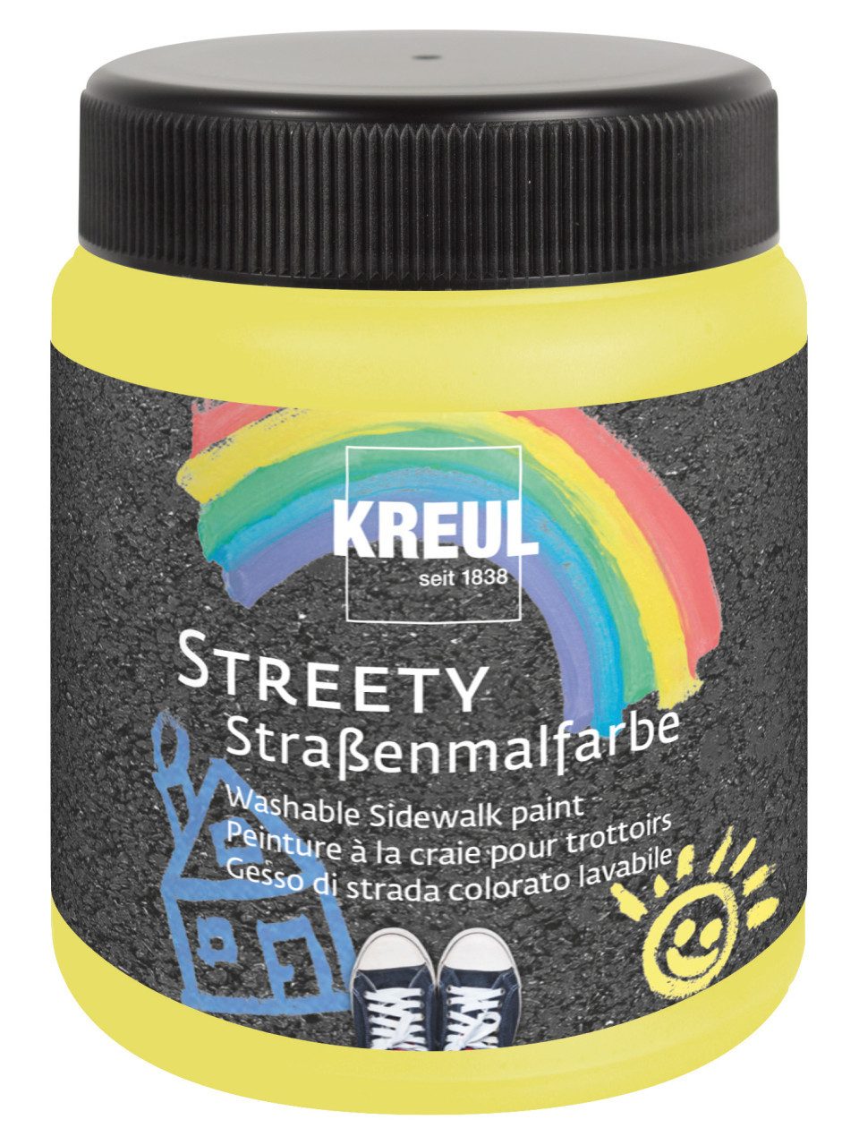 Kreul Steinmalfarbe Kreul Streety Straßenmalfarbe Gummientengelb 200