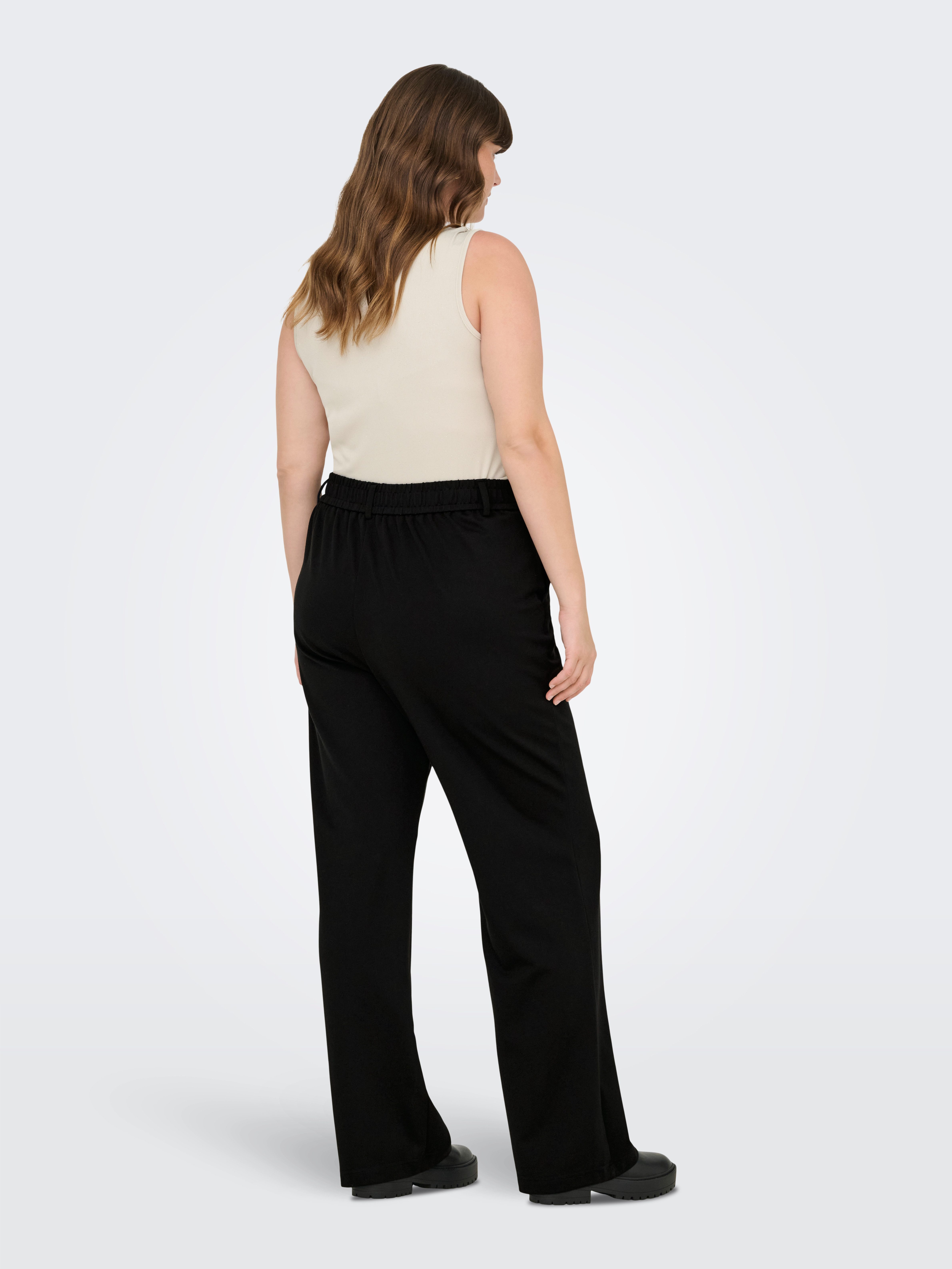 ONLY CARMAKOMA Anzughose CARGOLDTRASH LIFE MW STRAIGHT PANT NOOS Viskosemischung, Regular Waist