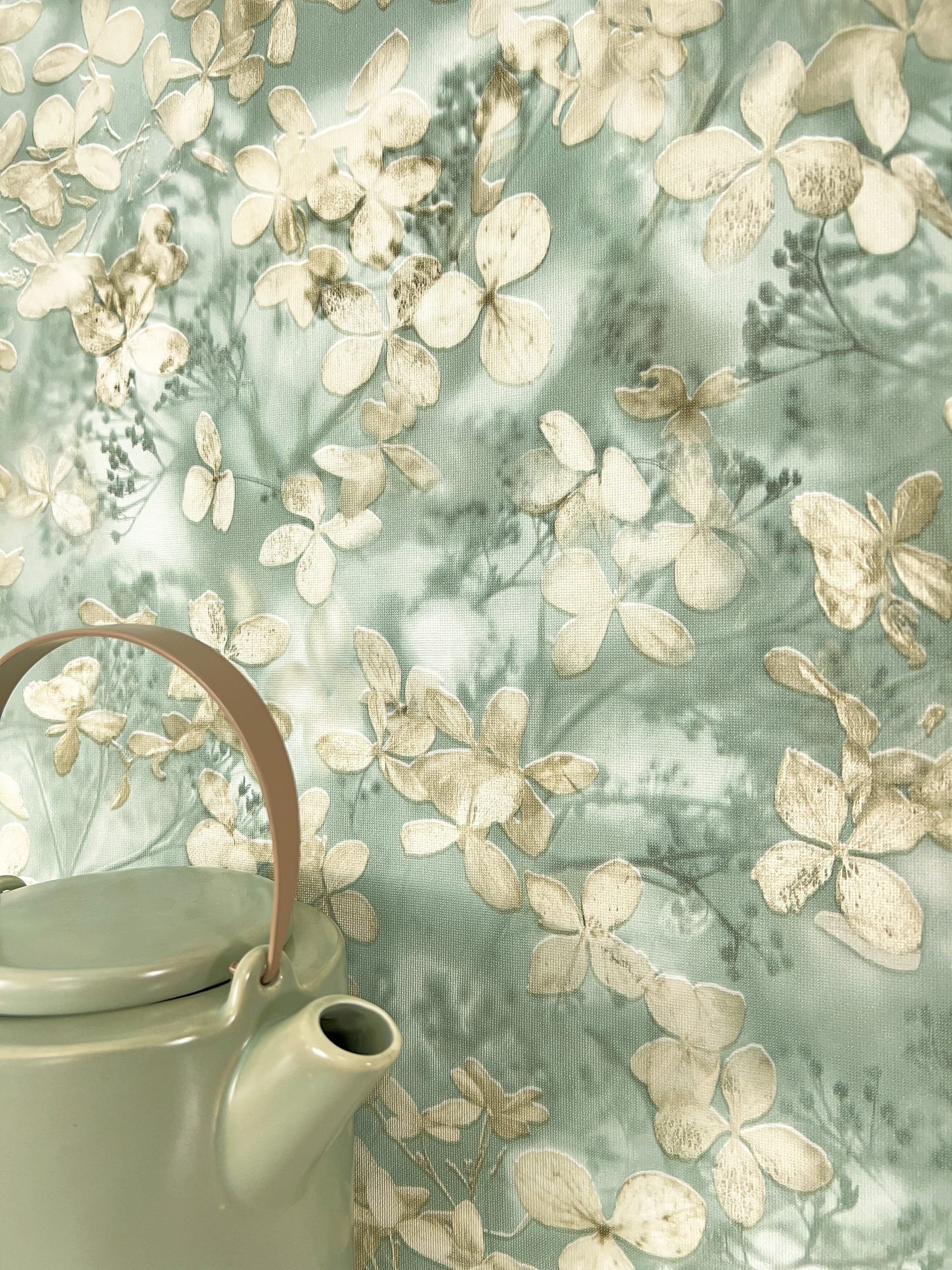 Newroom Vliestapete, Grün Tapete Floral Blätter - Mustertapete Blumentapete günstig online kaufen