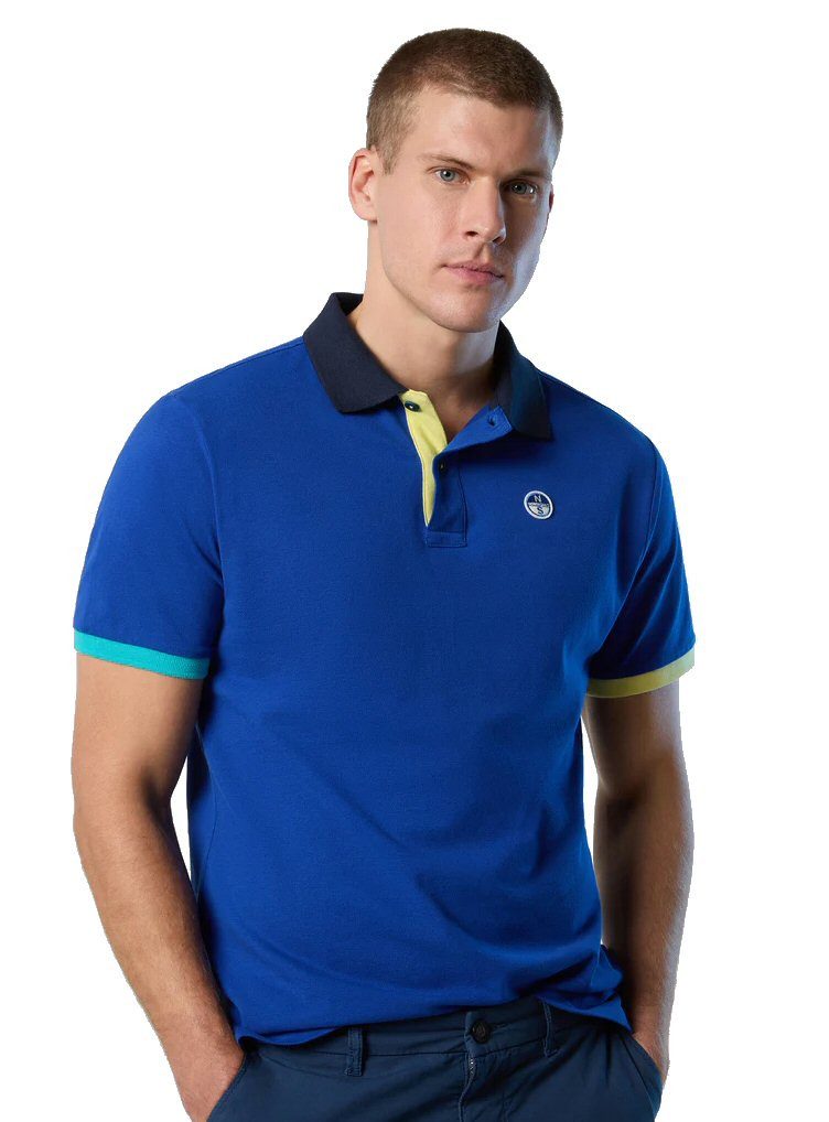 North Sails Poloshirt (Baumwolle) royalblau Herren