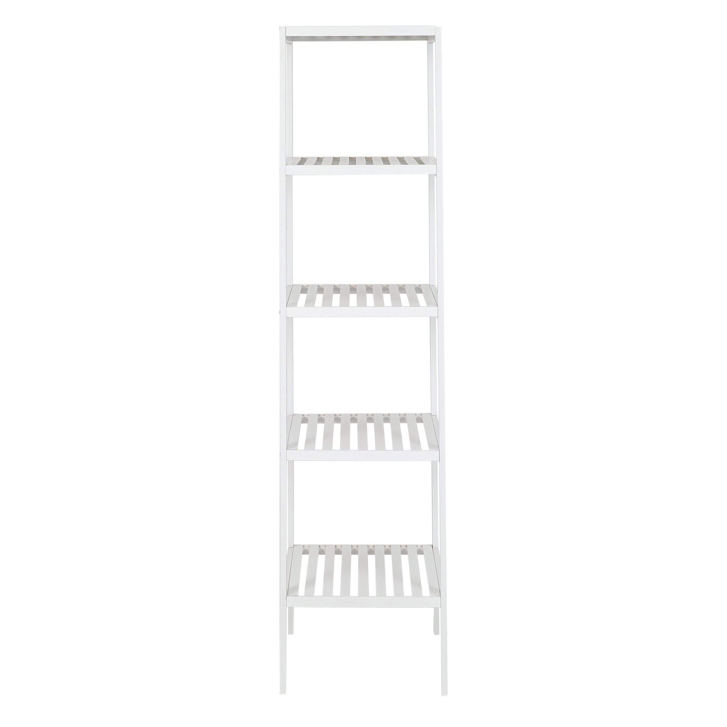 axentia Regal Bambus, Standregal, Holzregal, weiß, günstig online kaufen