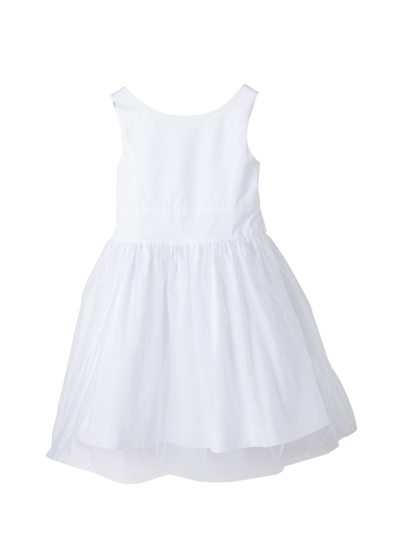 vertbaudet Minikleid Festliches Mädchenkleid, Satin und Tüll