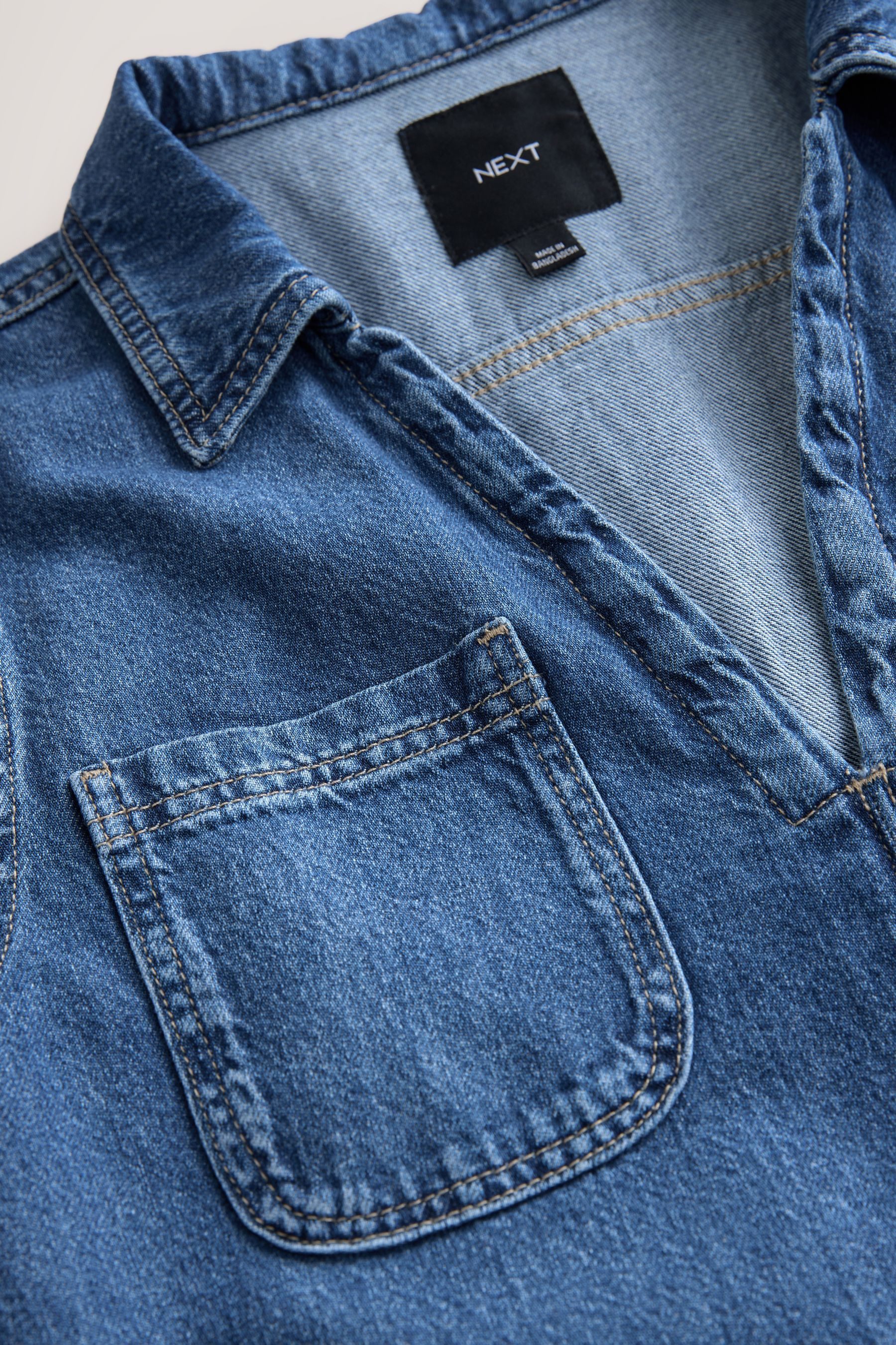 Next Jeanskleid Mini-Jeanskleid mit Fronttasche aus günstig online kaufen