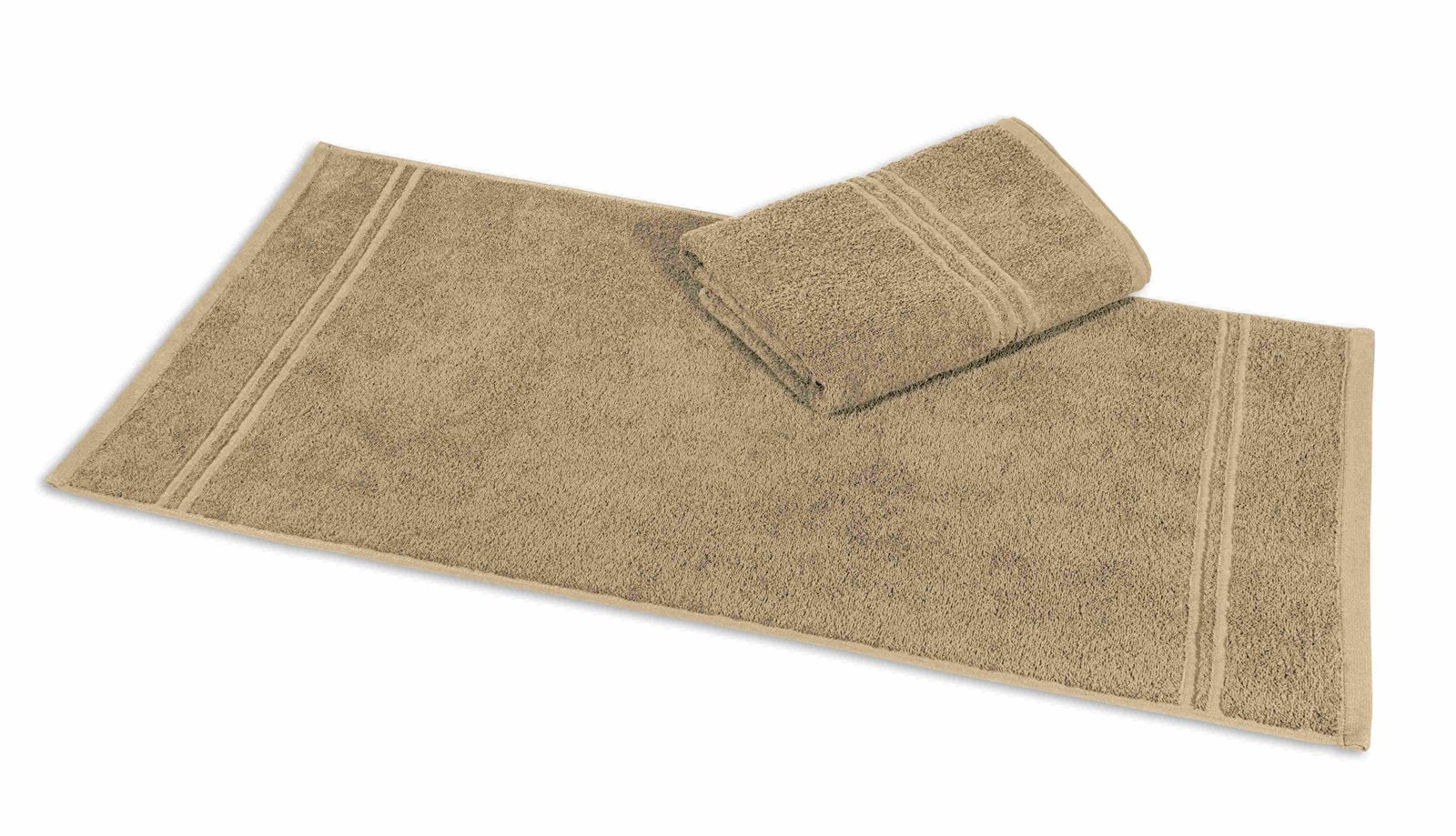 aurora Objektwäsche Badetücher Gästetuch Rio 30x50cm - 450 g/m² beige, 100% günstig online kaufen