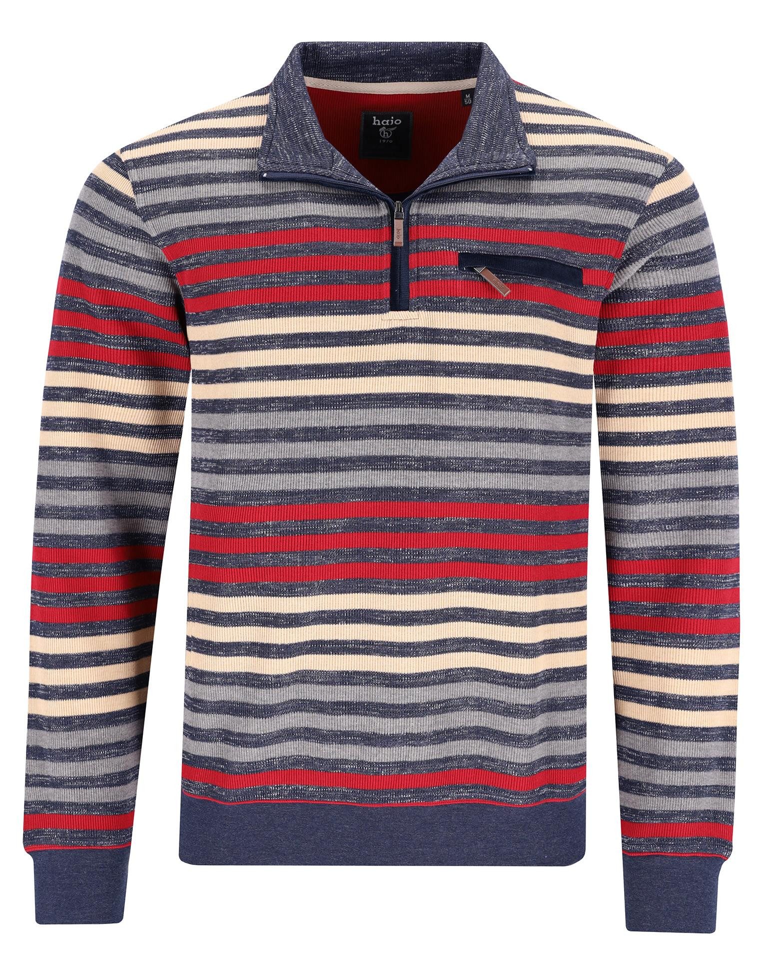 Hajo Sweatshirt Geringeltes Sweatshirt in Effektgarn günstig online kaufen