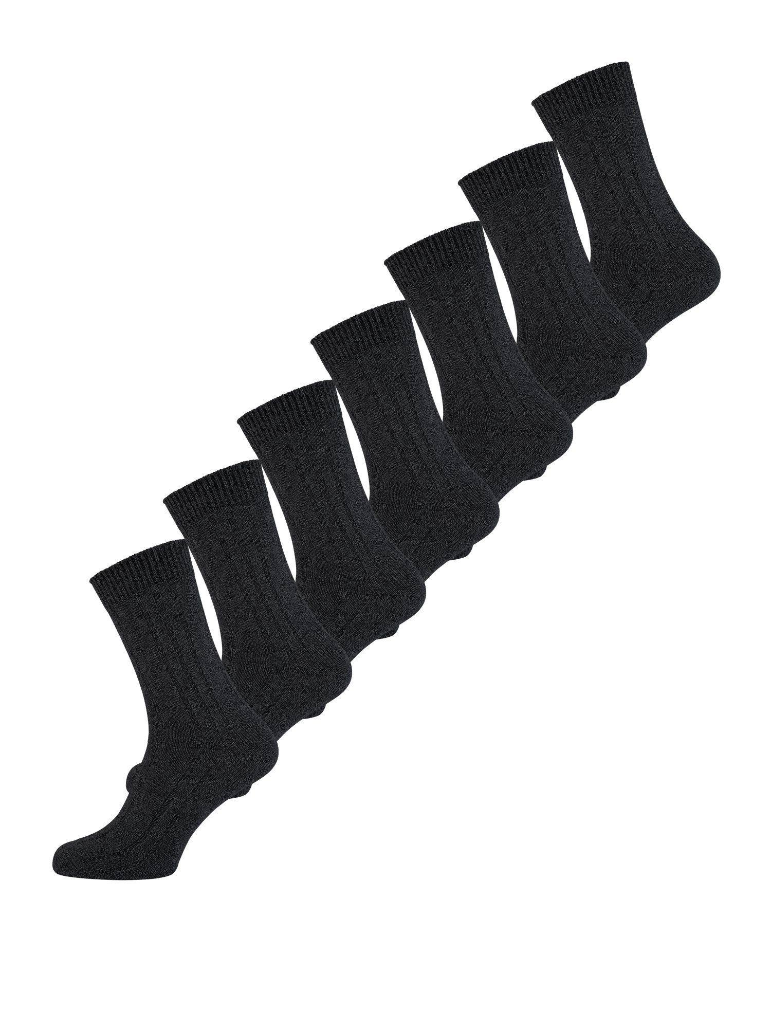 Socken schwarz Socke günstig Basicsocken Der Nur uni Warme (7-Paar)