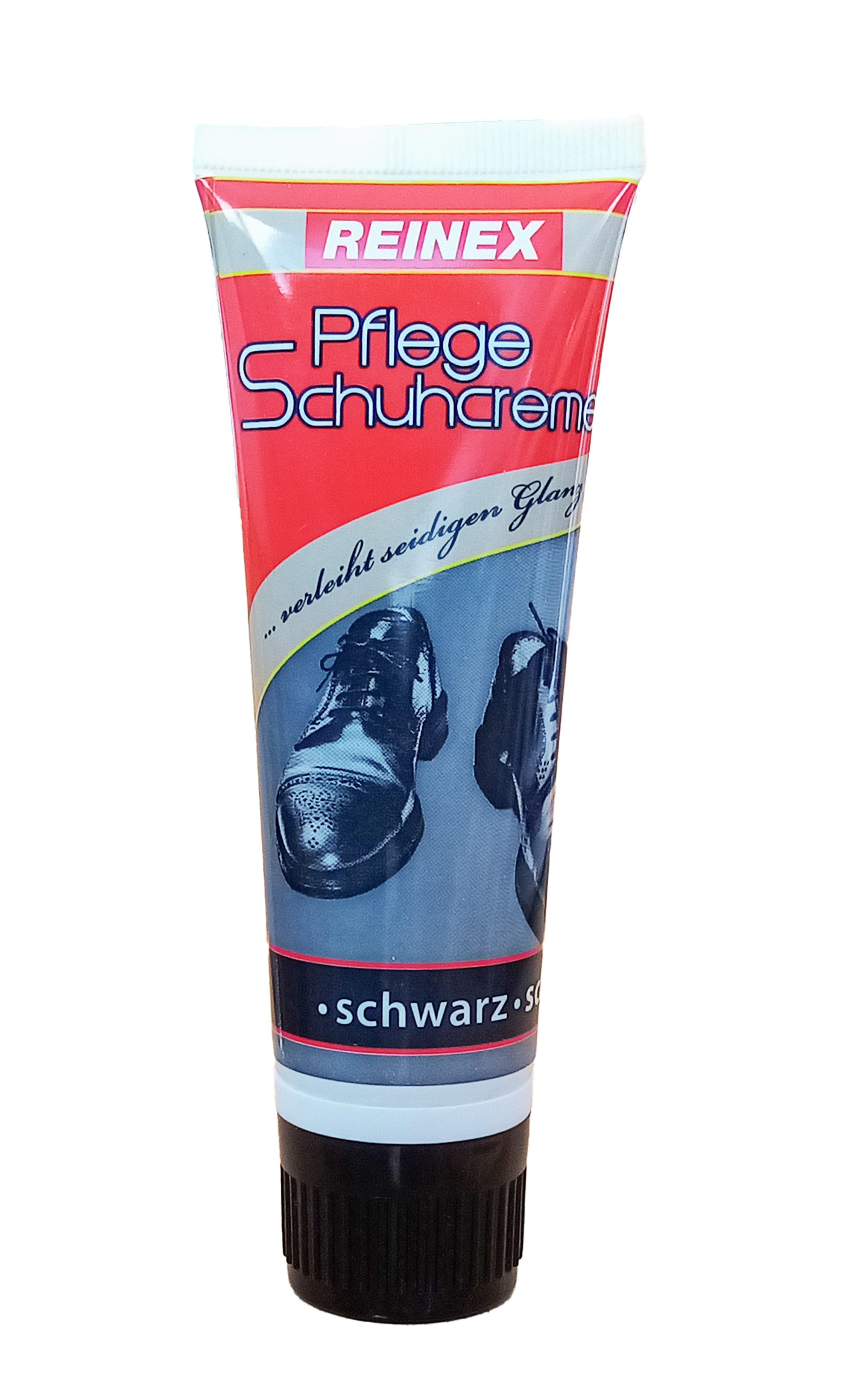 Reinex SCHUHCREME 75ml Schuhpflege Schuhpflegecreme Schuhputz 97 (Schwarz) Schuhcreme, Schuhpolitur Schuh Pflege Politur Creme