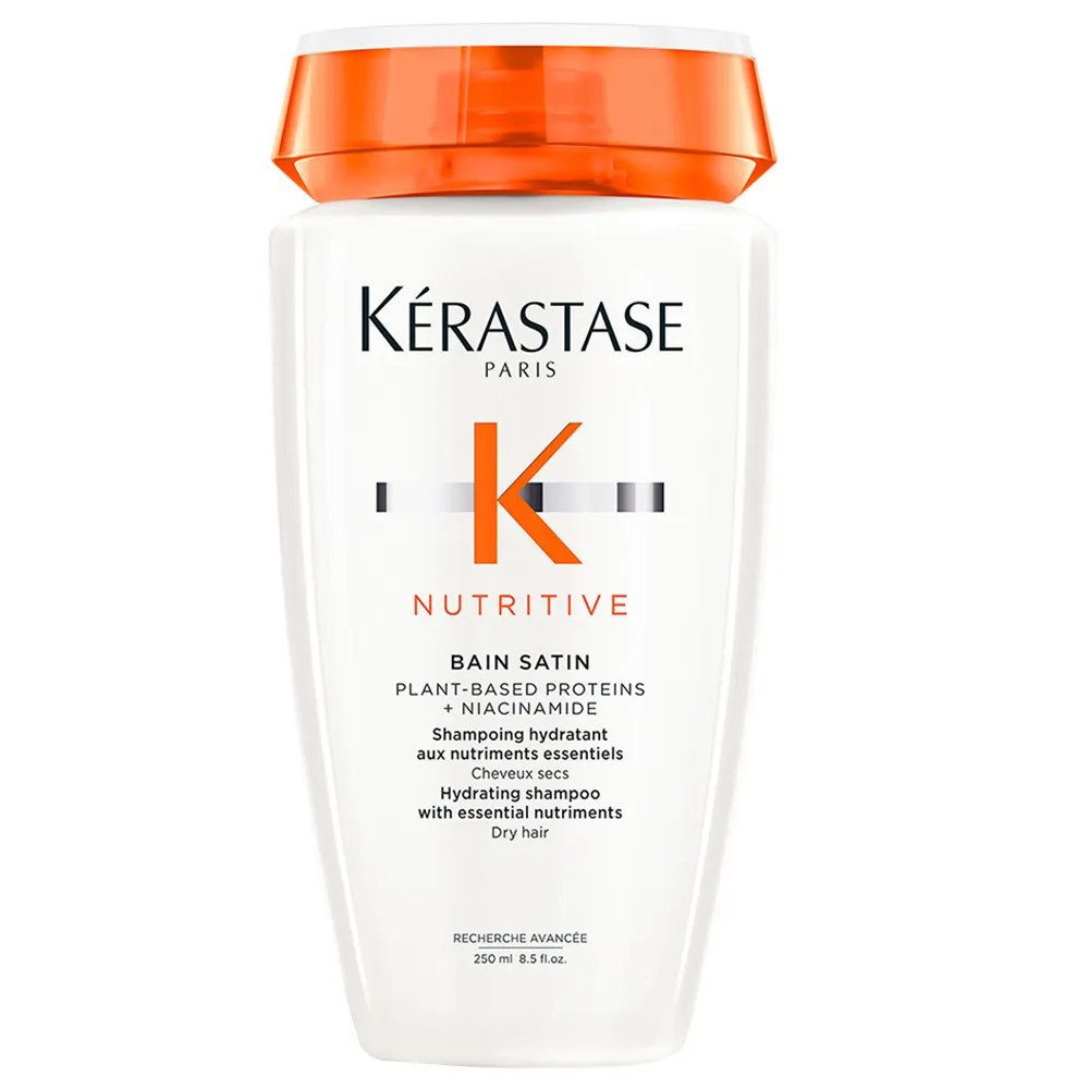 Kérastase Haarshampoo Kérastase Nutritive Bain Satin 250 ml – Shampoo für trockenes Haar, 1-tlg., Reduziert Haarbruch sichtbar bereits nach wenigen Anwendungen