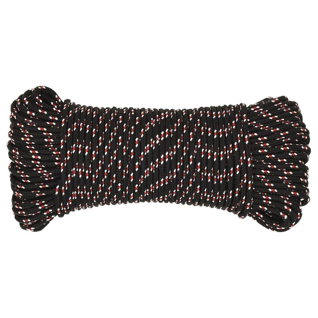 vidaXL Bootsseil Schwarz 4 mm 25 günstig online kaufen