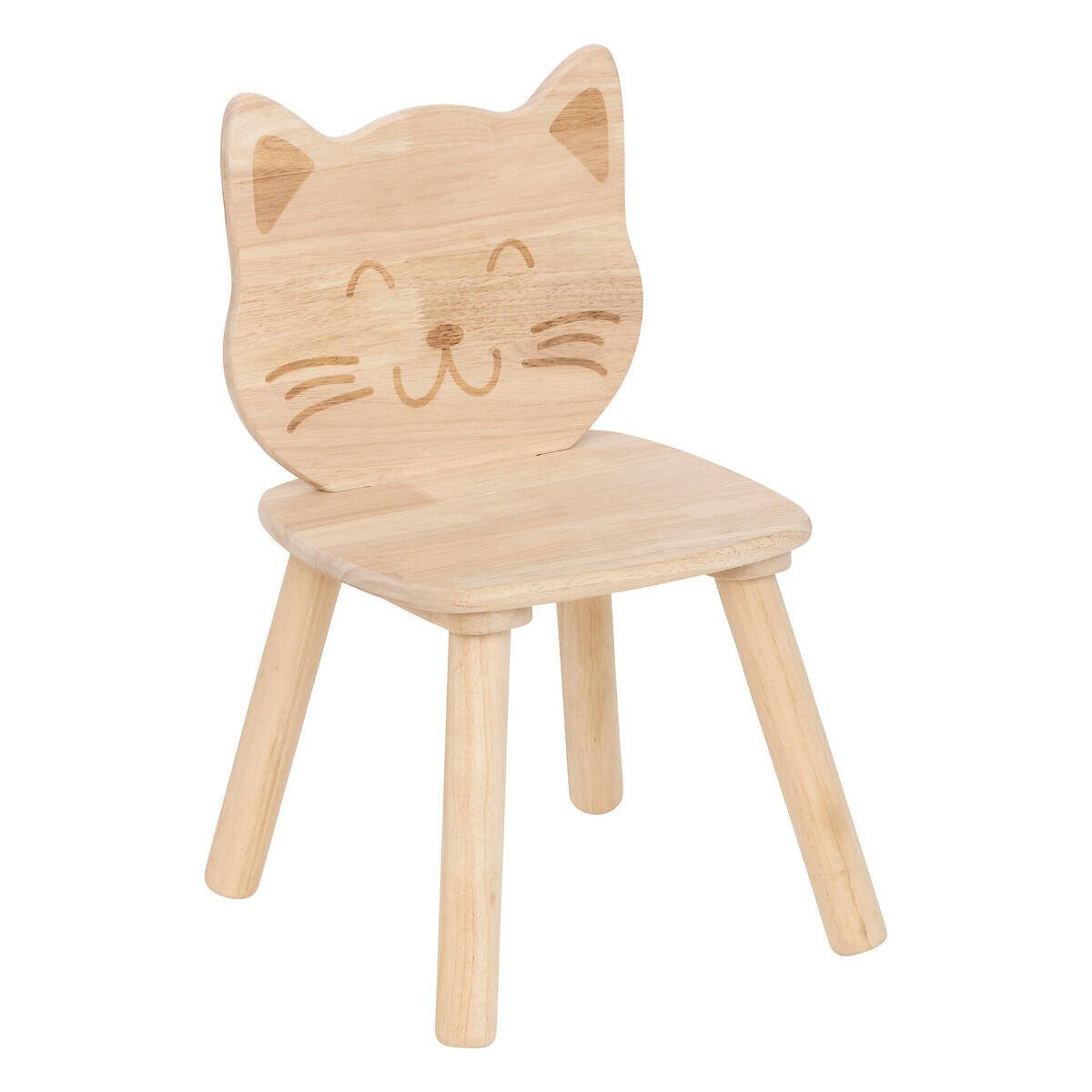 Atmosphera Créateur d'intérieur Hocker Holzstuhl für Kinder CAT, 30 x 28 x 50 cm (1 Stk., Sitzhocker), funktional