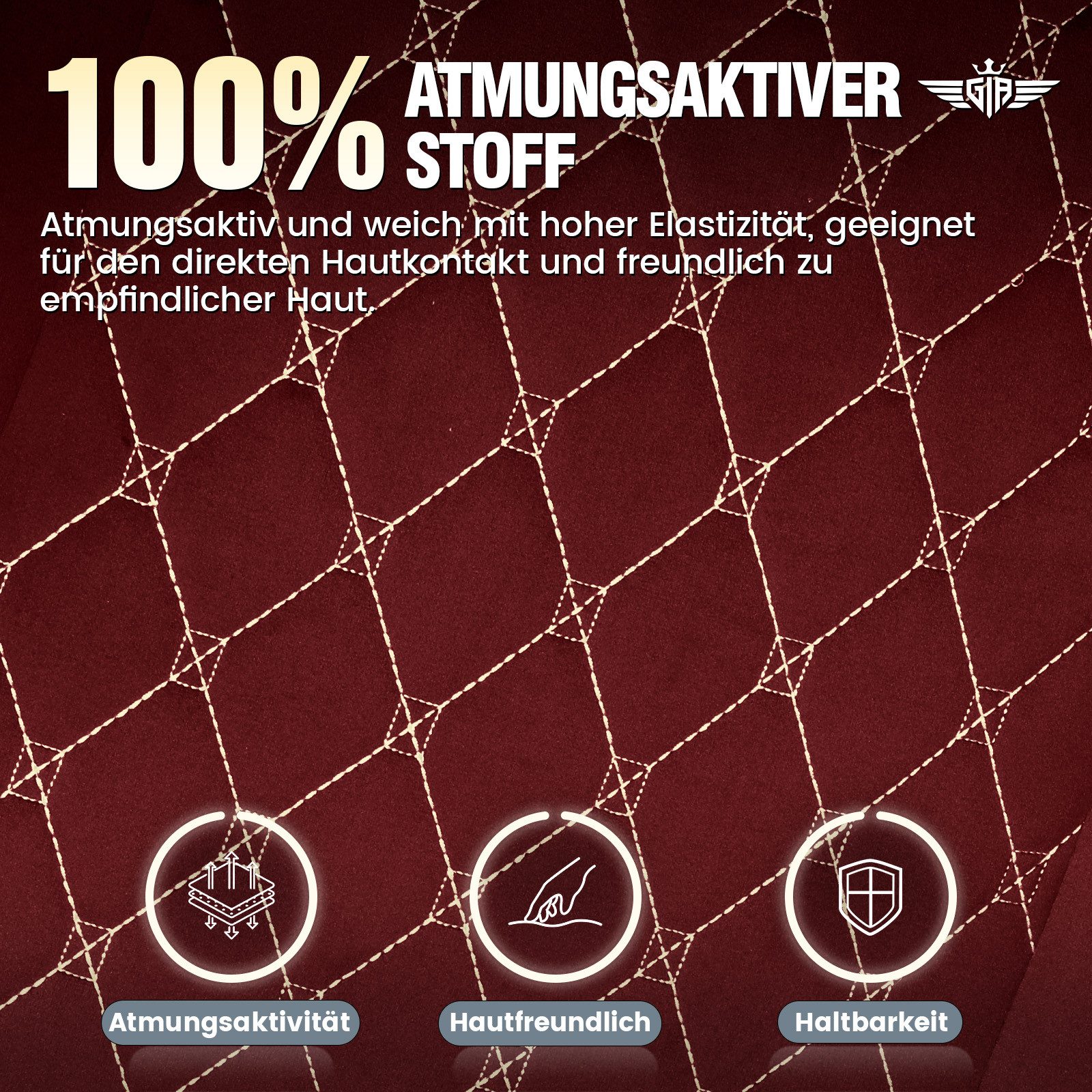 GTPLAYER Gaming-Stuhl Stoff Gaming Chair Ergonomisch Bürostuh PC Stuhl, 150kg Belastbarkeit, Schreibtischstuh mit Federsitzkissen und Fußstütze – Bild 5 von 5