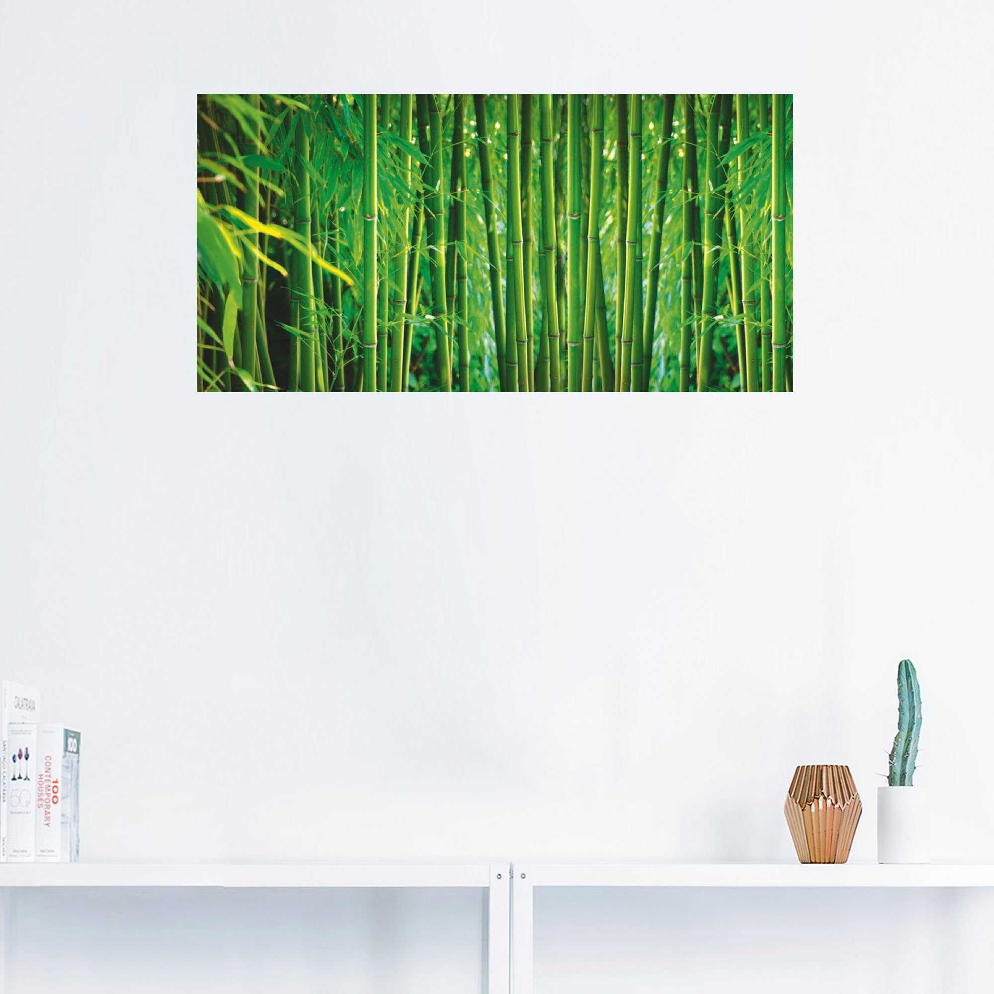 in St), Größen Bambus oder Leinwandbild, Poster Gräser (1 II, Wandaufkleber versch. Artland als Wandbild