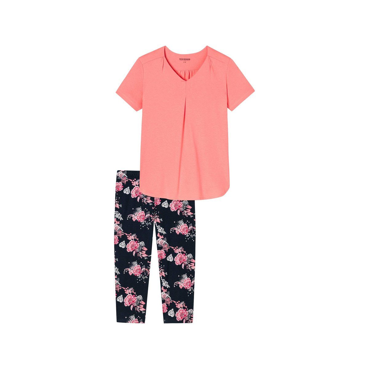 Schiesser Damen Sweatshirt-Pyjamaunterteil – Superweich Mit Satin-Bund