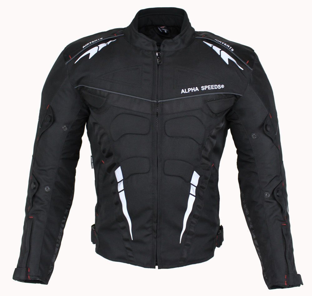 Alpha Speeds Motorradjacke Herren Biker Textil Jacke Wasserdicht Sport Tour günstig online kaufen