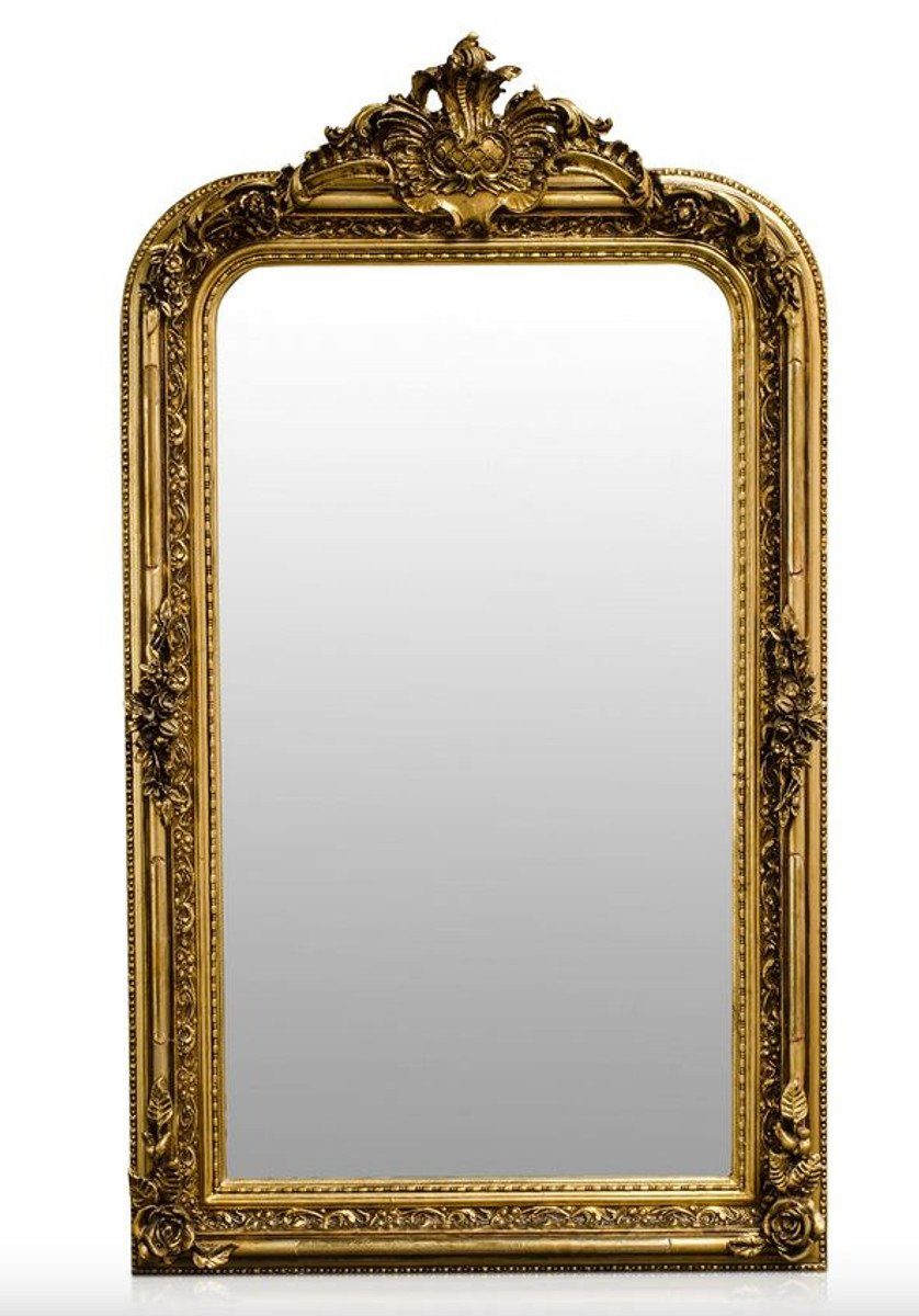 Casa Padrino Barockspiegel Barock Spiegel Gold Antik Stil 90 x H. 160 cm - Wandspiegel Möbel