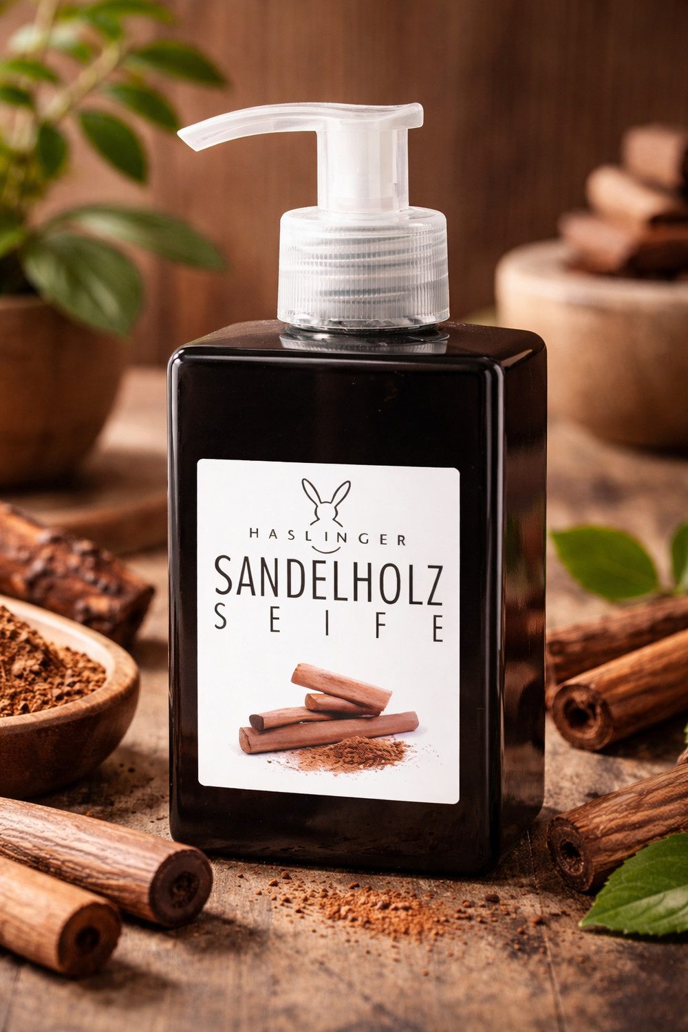 Haslinger Flüssigseife Sandelholz, 1-tlg., mit Spender 250 ml