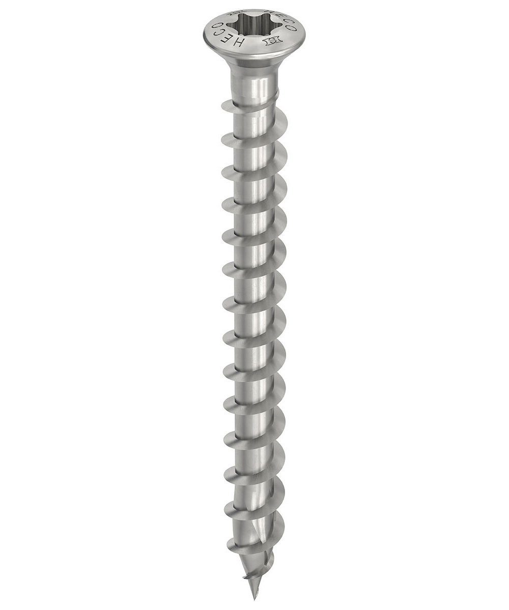 HECO Schrauben Spanplattenschraube (Edelstahl A2, TOPIX-plus, 5x50 200 mm St., Linsensenkkopf), Fassadenschraube