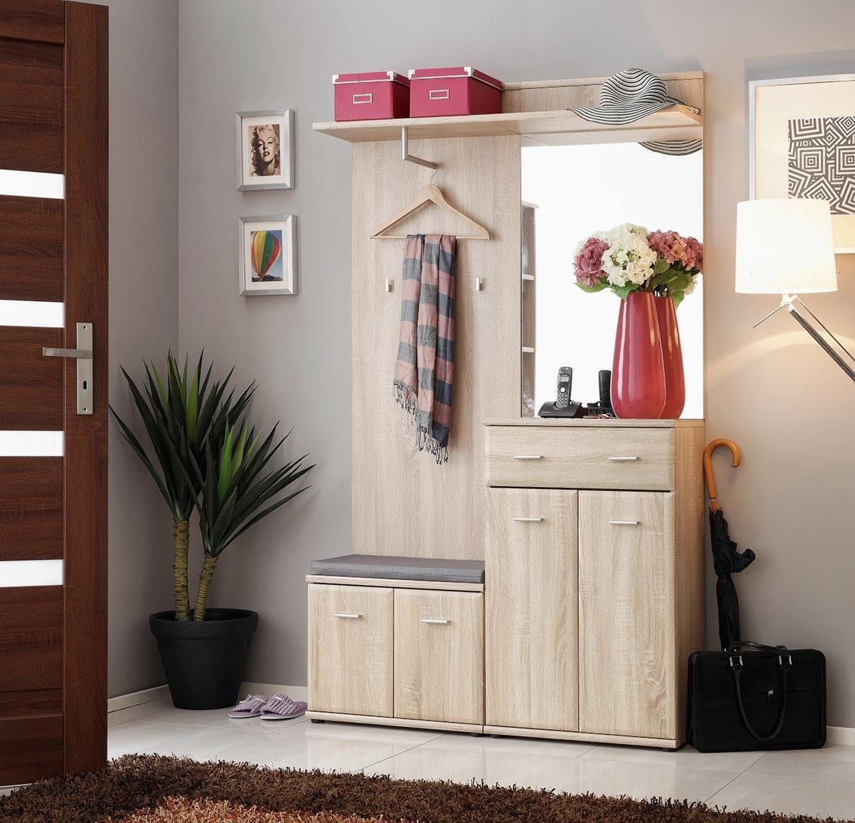 JVmoebel Kleiderständer Design Modern Flurgarderobe Luxus Möbel Holz Diele Neu, Made in Europa